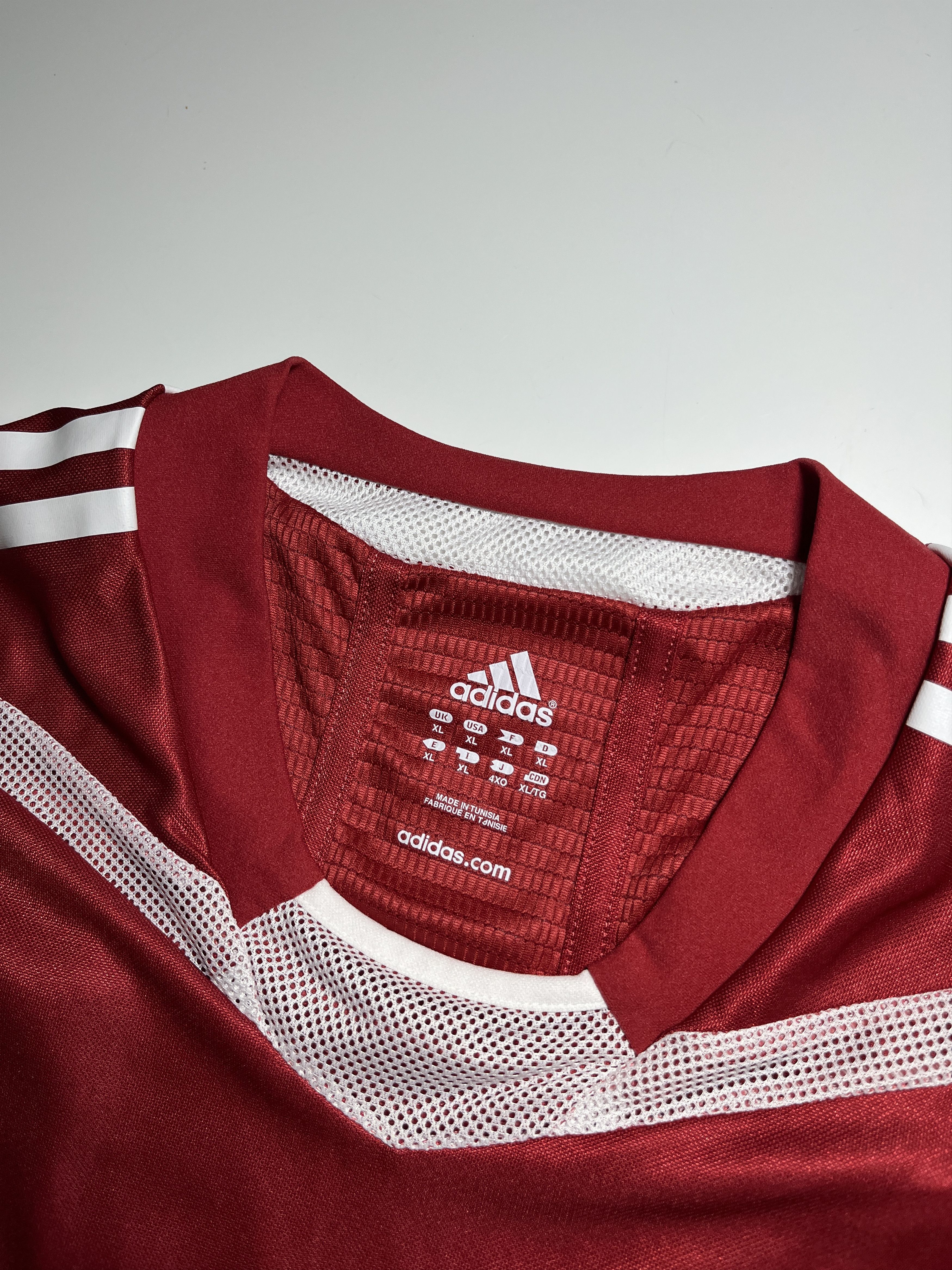 Adidas × Vintage Adidas Denmark National Team 2004-05 Home Match Issue Jersey Size US XL / EU 56 / 4 - 10 Thumbnail