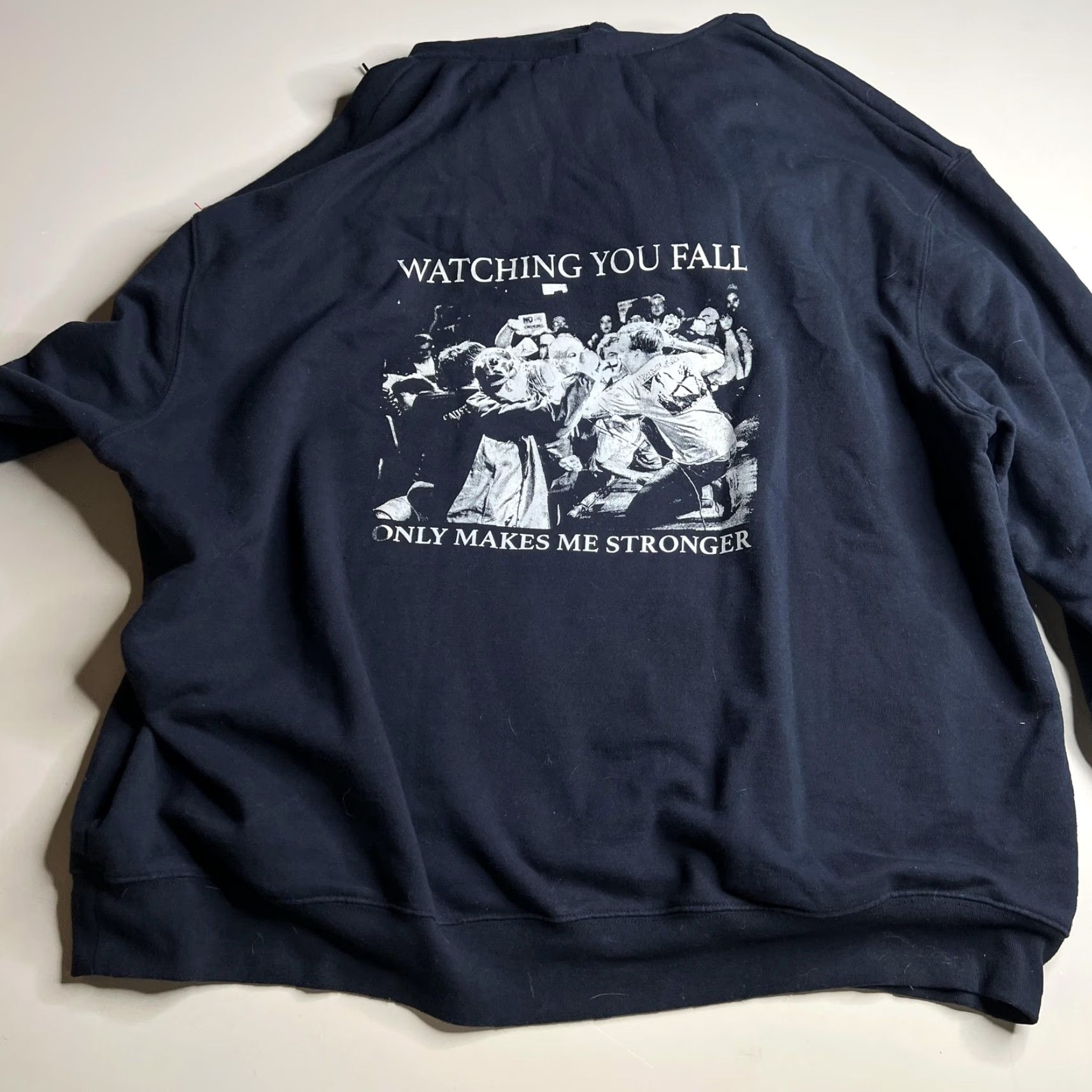 Champion Champion Hoodie Mens 3XL Blue Fleece New Age Records Straight Edge Punk Rock Graphic Print Size US XXL / EU 58 / 5 - 3 Thumbnail
