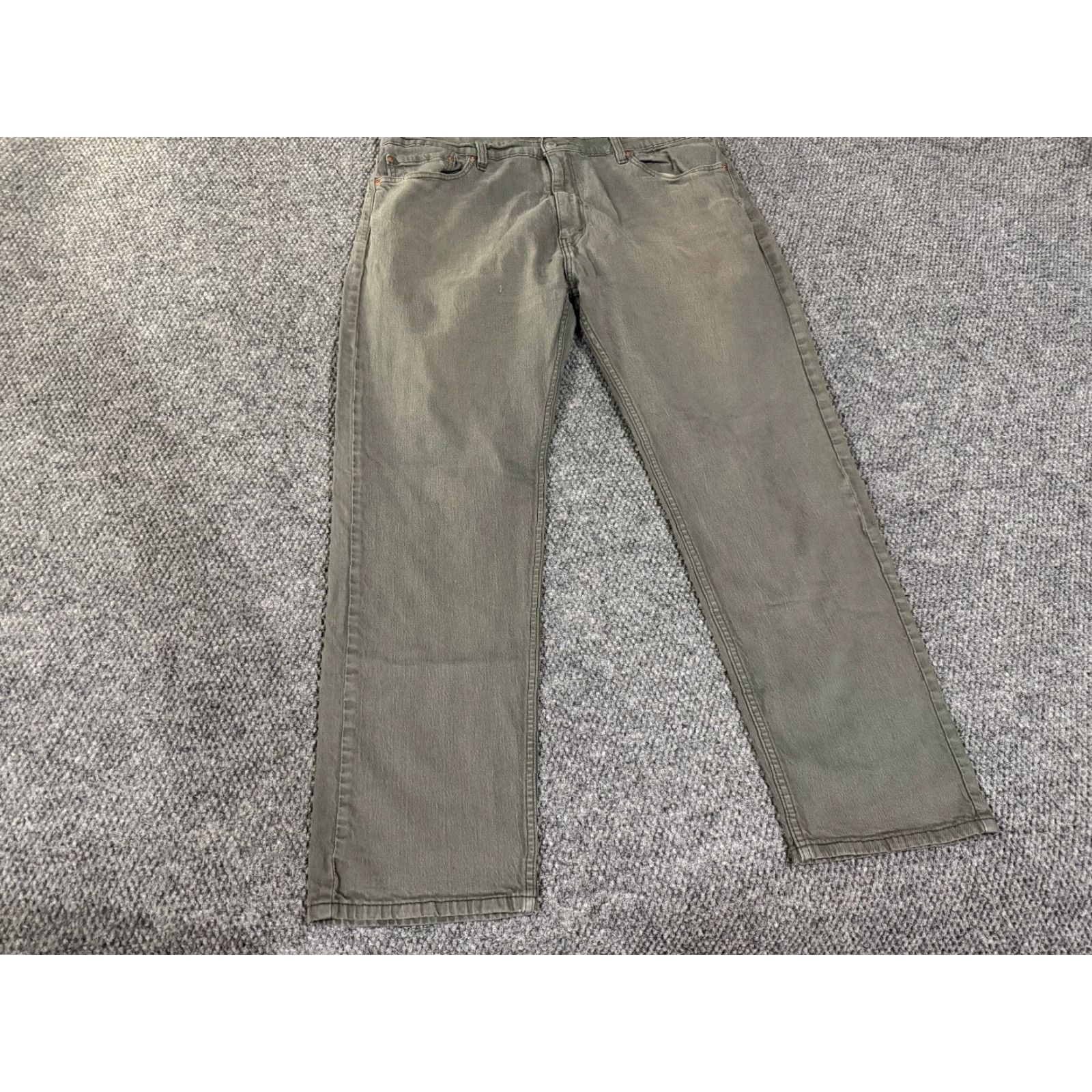 Levi's Levi's 505 Jeans Mens 40x30 Green Denim Straight Leg Casual Classic Regular Inseam 30" 5-Pocket Jeans Show Logo Size US 40 / EU 56 - 2 Thumbnail