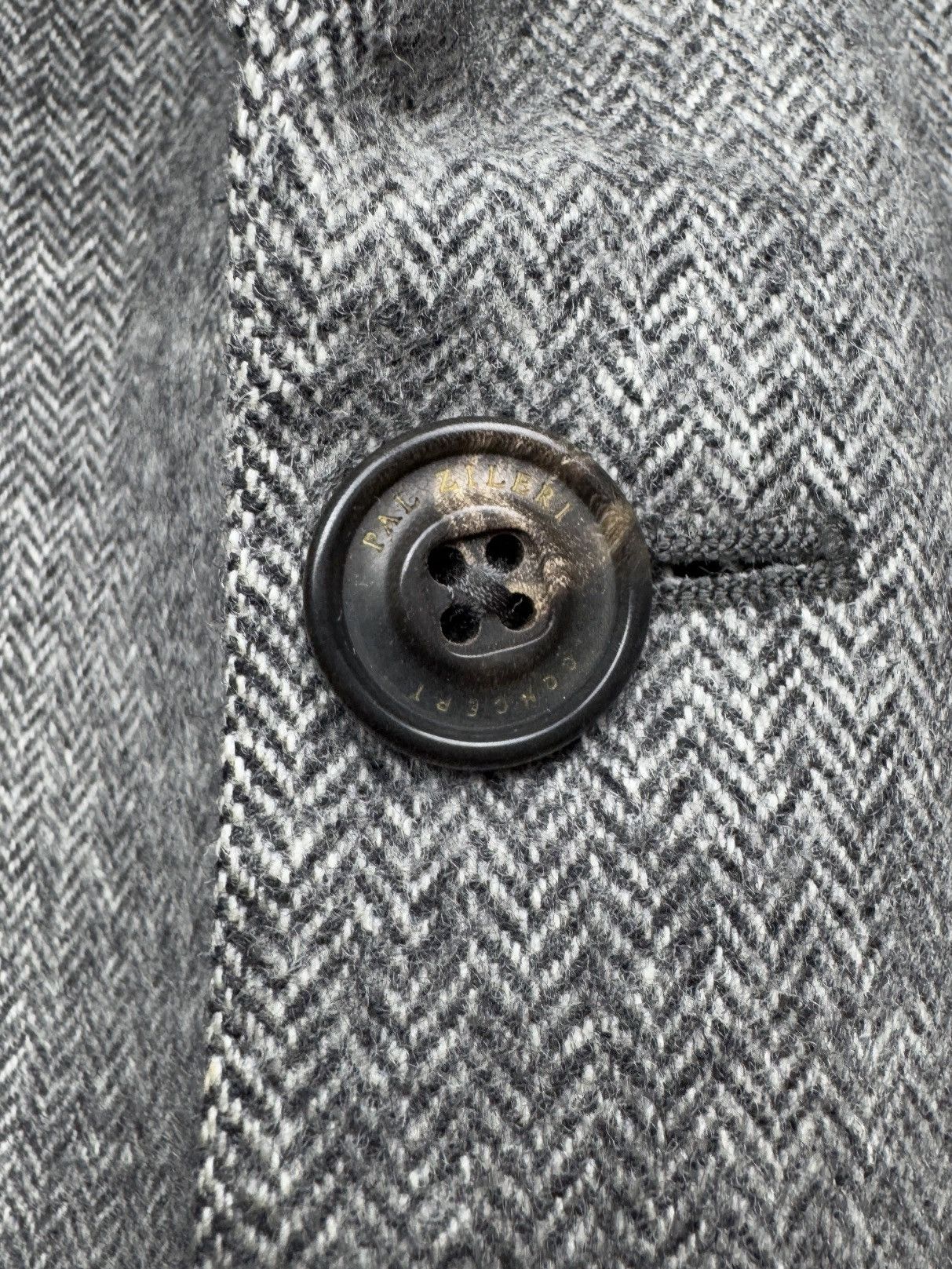 Pal Zileri Pal Zileri Concept grey wool cashmere herringbone blazer Size 46R - 7 Thumbnail
