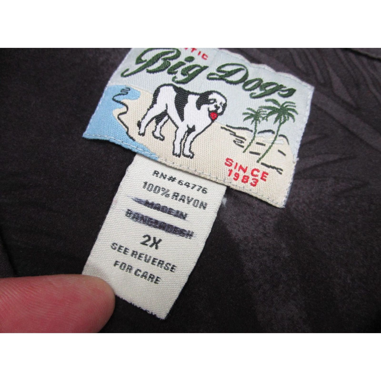 Big Dogs Big Dogs Shirt Mens 2XL Gray It's 5 O'Clock Somewhere Hawaiian Aloha Cocktail Mens Size US XXL / EU 58 / 5 - 6 Thumbnail