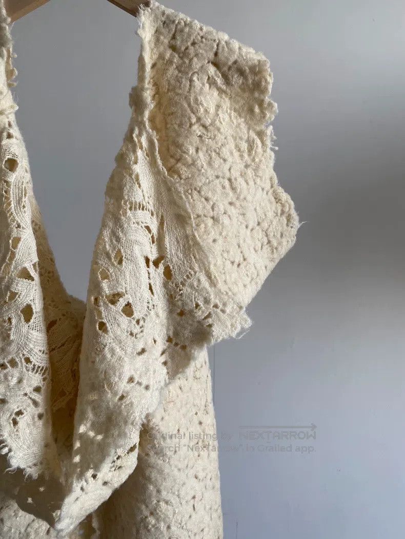 Comme des Garcons Comme Des Garcons Lanolin wool lace cream-colored deconstr Size S / US 4 / IT 40 - 6 Thumbnail