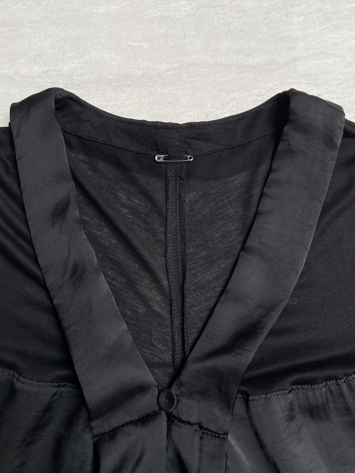 Designer × Hiroko Koshino Homme × Japanese Brand HIROKO KOSHINO BIS Black Cardigan/Outer Size US XS / EU 42 / 0 - 5 Thumbnail