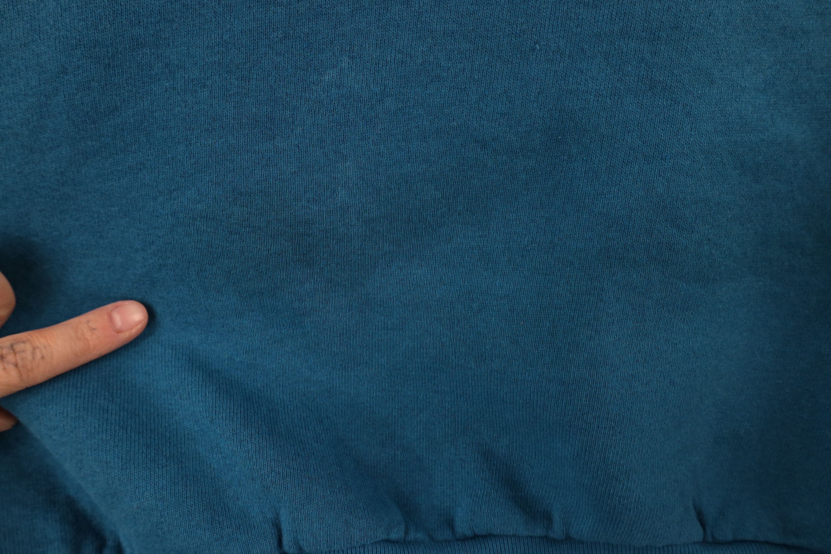 Vintage Vintage 90s Streetwear Blank Crewneck Sweatshirt Blue Size L / US 10 / IT 46 - 4 Thumbnail