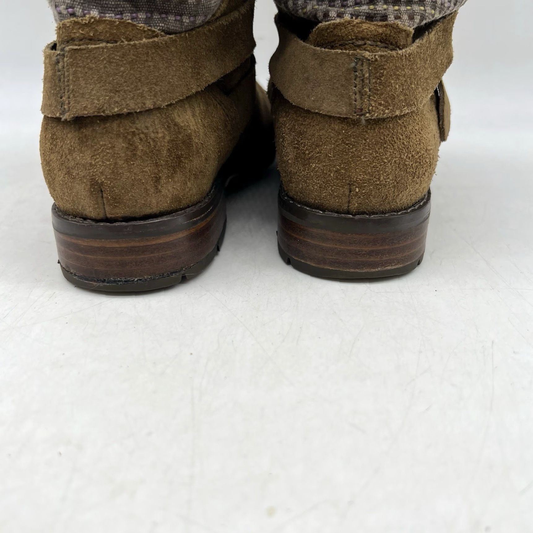 Olukai VINTAGE OluKai Women's Boots Tall Leather Brown Distressed Buckle Harness Size 7 W Outdoor Size US 7 / IT 37 - 6 Thumbnail