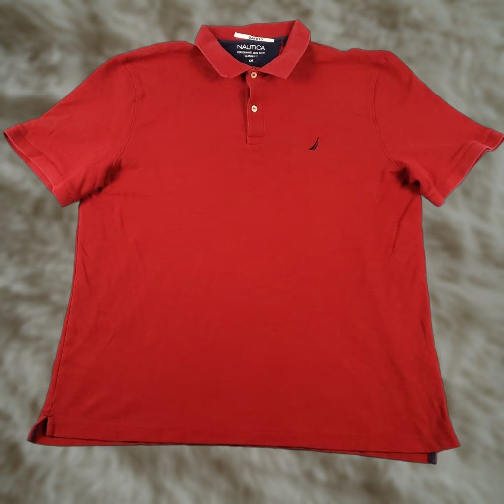 Nautica Nautica Polo Shirt 2XL Red Men's Casual Short Sleeve Activewear Size US XXL / EU 58 / 5 - 1 Thumbnail