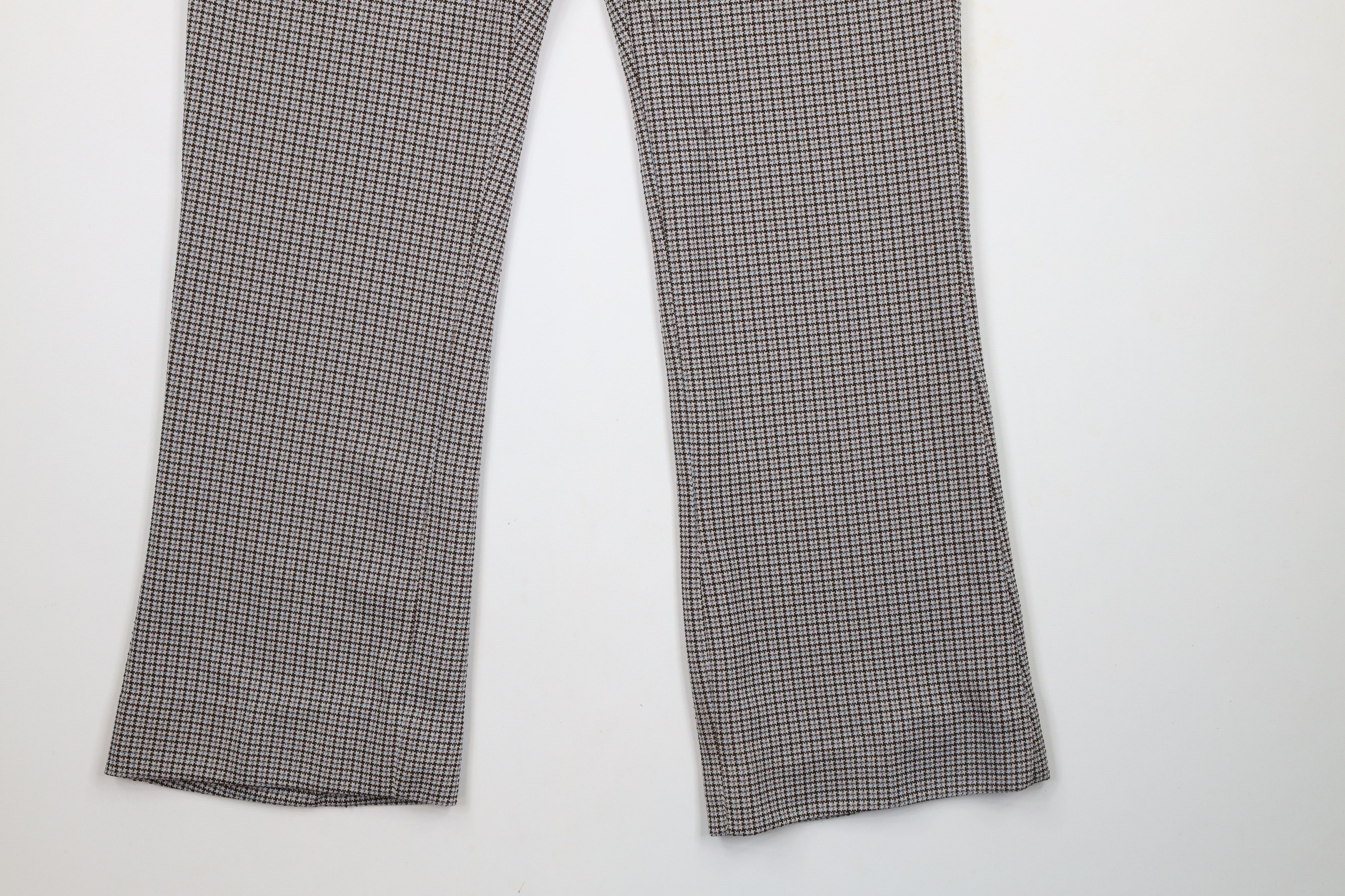 Vintage Vintage 70s Streetwear Knit Houndstooth Bell Bottoms Pants Size US 36 / EU 52 - 4 Thumbnail