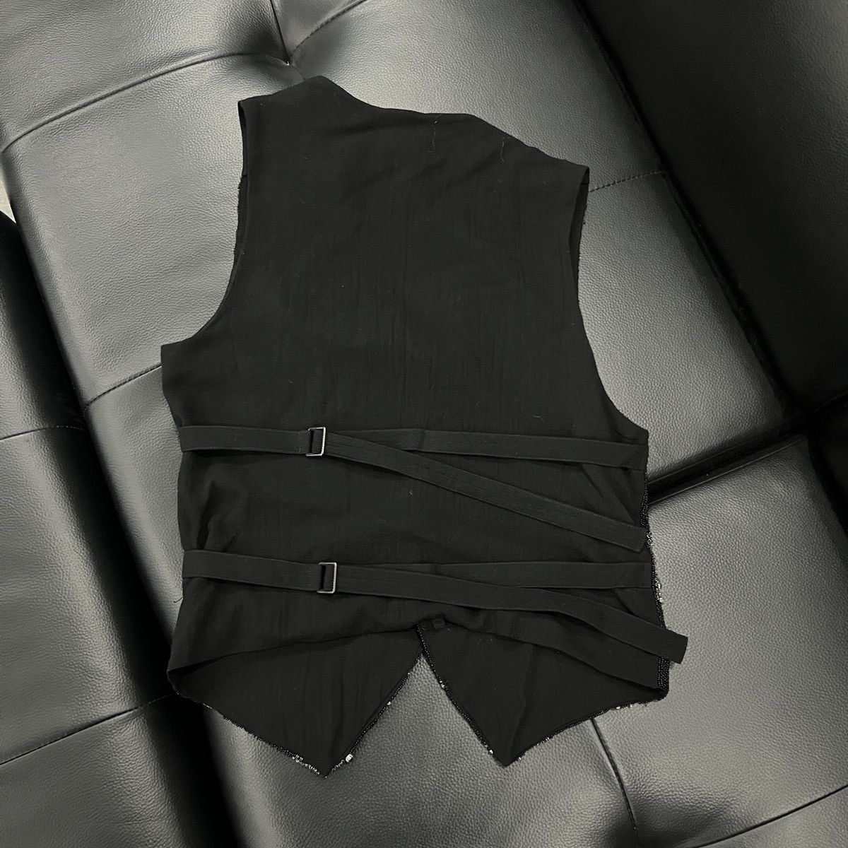 Ann Demeulemeester Ann Demeulemeester SS09Runway Asymmetric “Glass” Vest Jacket Size XS / US 0-2 / IT 36-38 - 14 Thumbnail