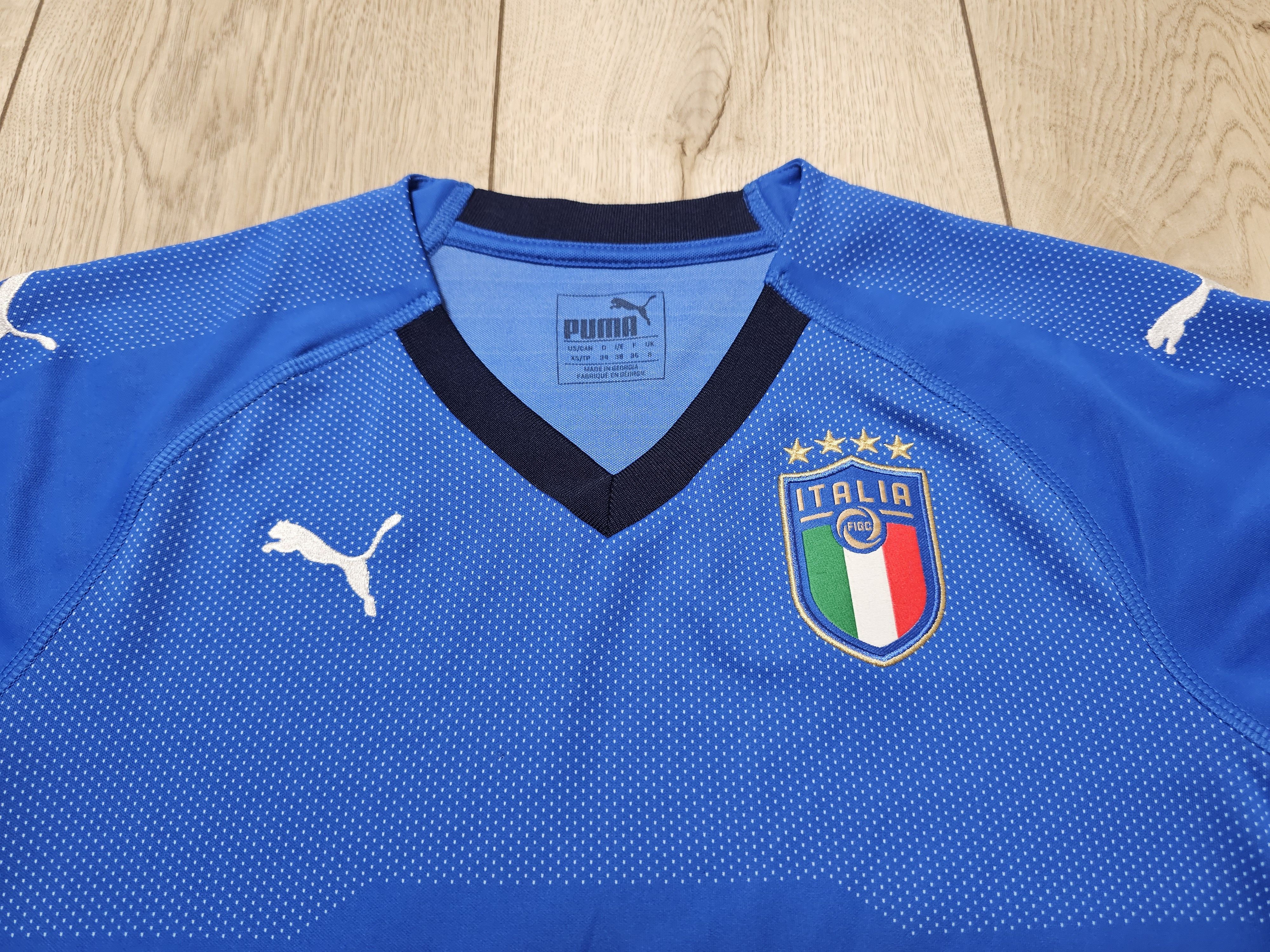 Puma ITALY 2018 2019 HOME WOMEN FOOTBALL SHIRT SOCCER JERSEY Size XS / US 0-2 / IT 36-38 - 3 Thumbnail