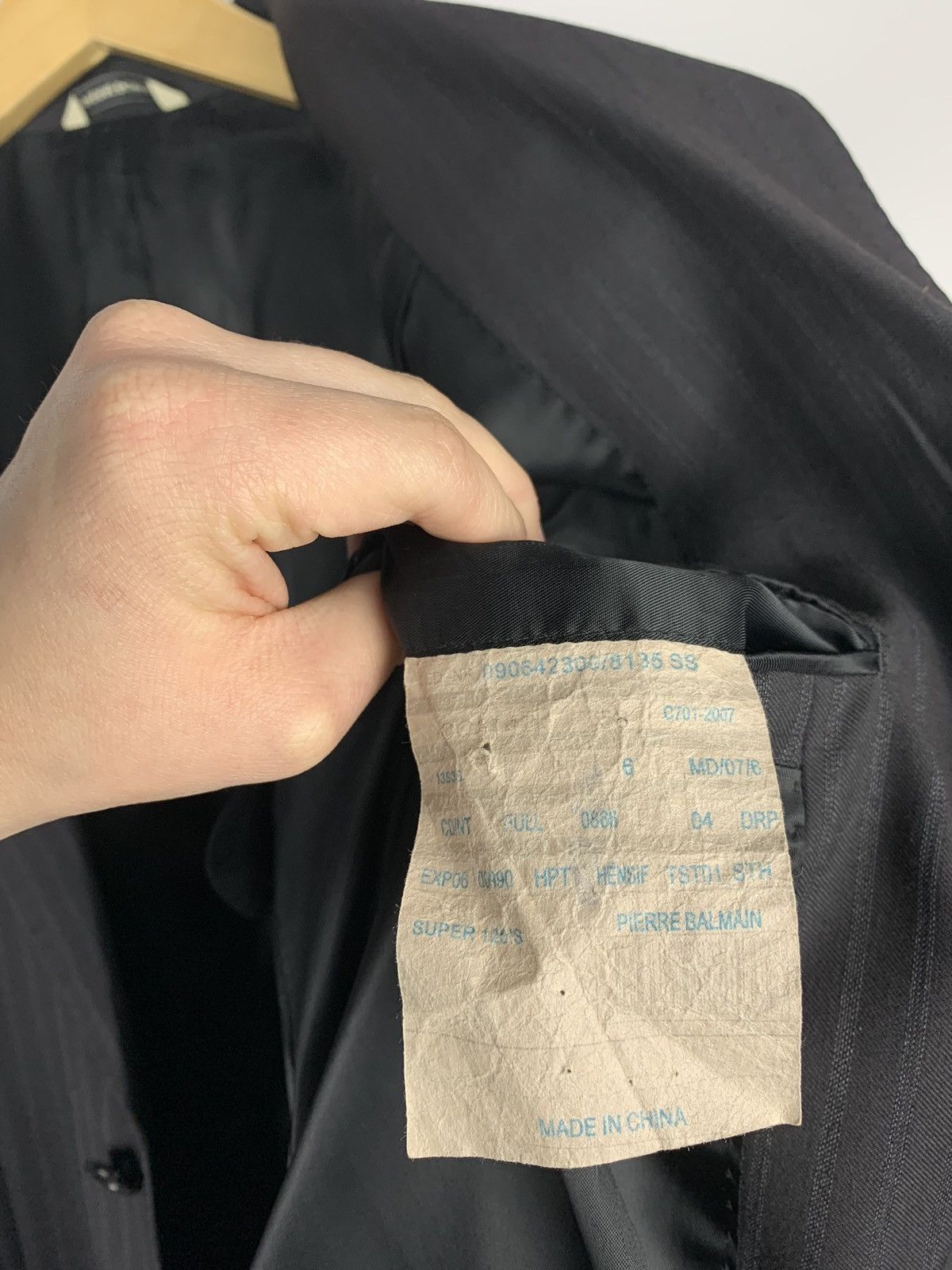 Balmain Vintage Pierre Balmain Paris Blazer Size 38 Three Buttons Size 48S - 15 Thumbnail
