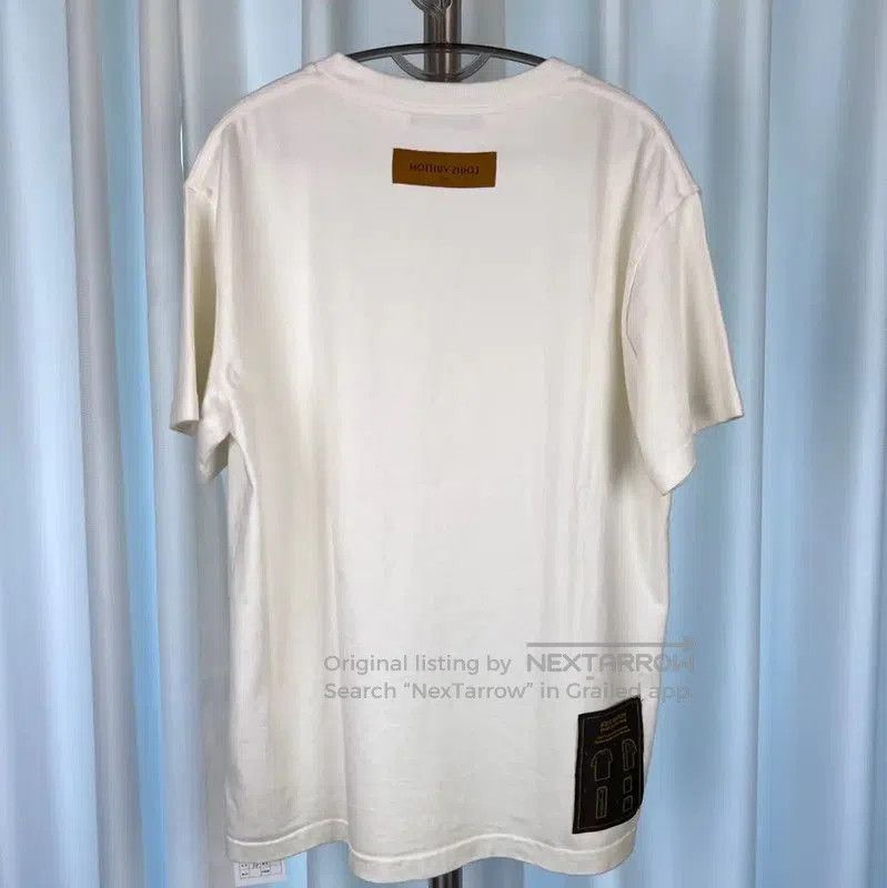 Louis Vuitton Louis Vuitton White Cotton Men's T-Shirt . Size US M / EU 48-50 / 2 - 2 Thumbnail