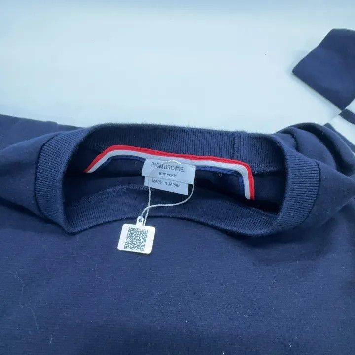 Thom Browne Thom Browne Blue Striped Knit Dress for Women -2507 Size L / US 10 / IT 46 - 2 Thumbnail