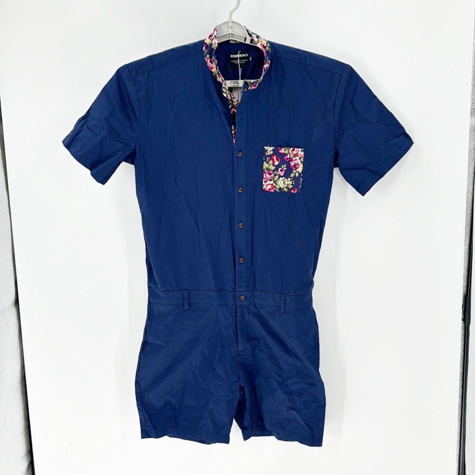 Other Romper Jack NAVY ROSÈ ROMPER blue summer preppy size 2XL Size US 34 / EU 50 - 2 Thumbnail