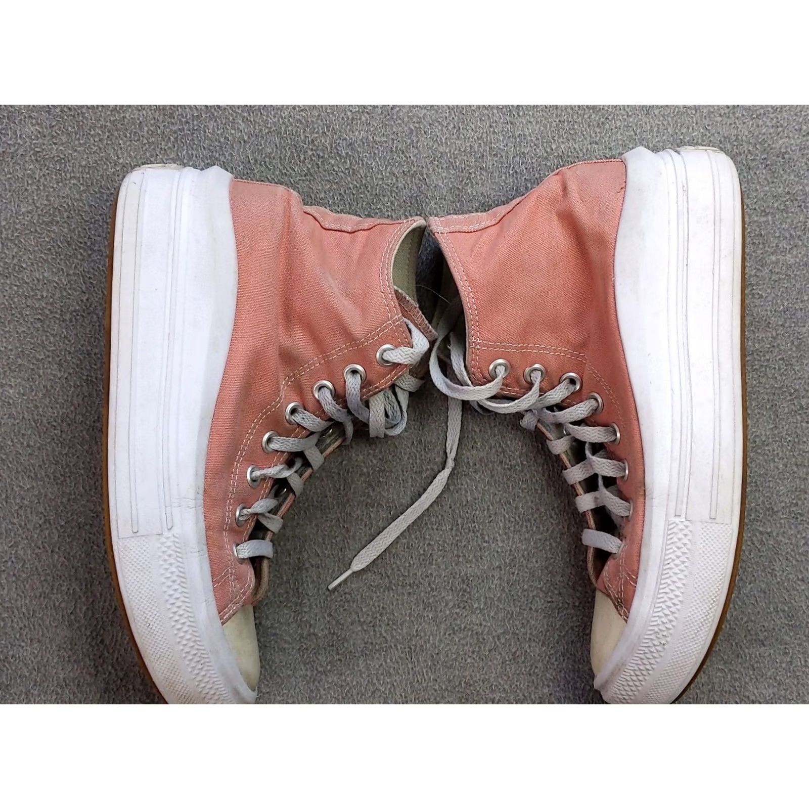 Converse Converse All Star Shoes Womens Pink High Top Platform Canvas Sneakers Size 9 Platform High Top Sneaker Womens Pink Converse Chuck Taylor All Star Size M / US 6-8 / IT 42-44 - 7 Thumbnail