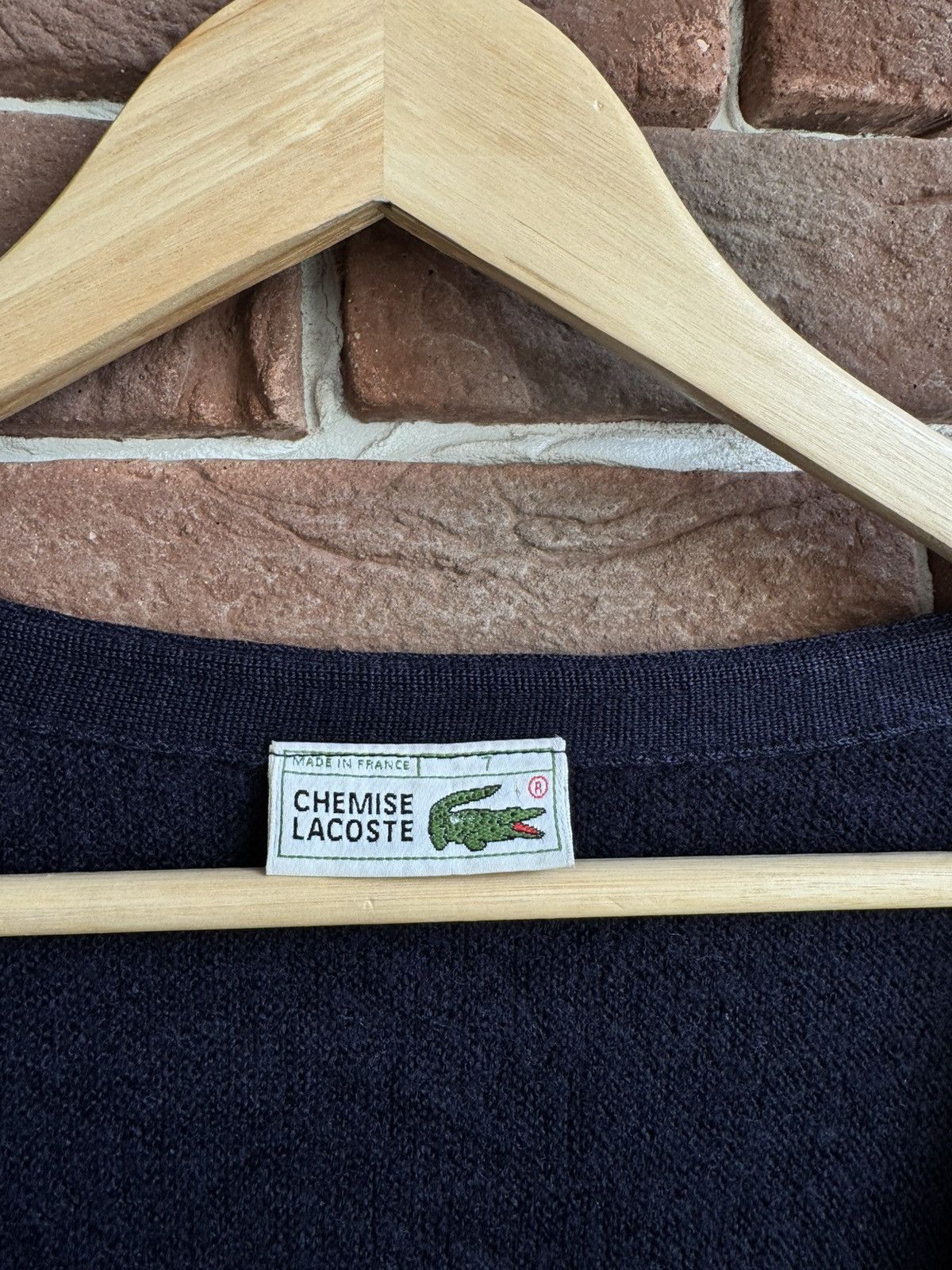 Lacoste Lacoste Vintage 80s Cardigan Sweater Navy 7 Classic Casual Size US XL / EU 56 / 4 - 5 Thumbnail