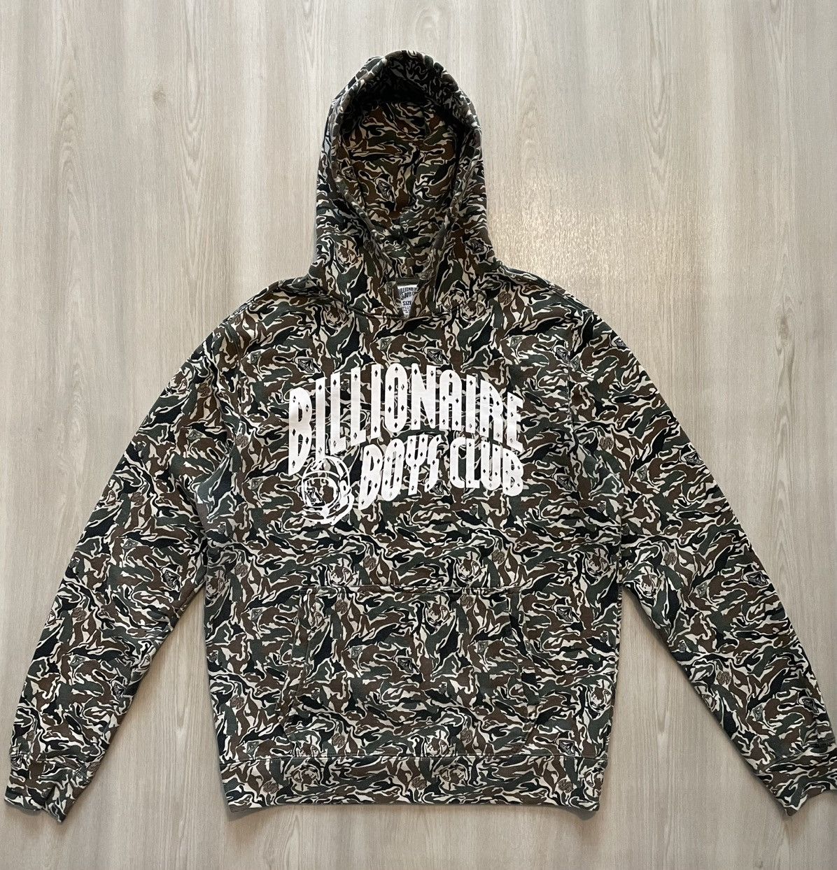 Billionaire Boys Club Billionaire Boys Club Camo Arch Logo Pullover Hoodie Sz L Size US L / EU 52-54 / 3 - 1 Thumbnail