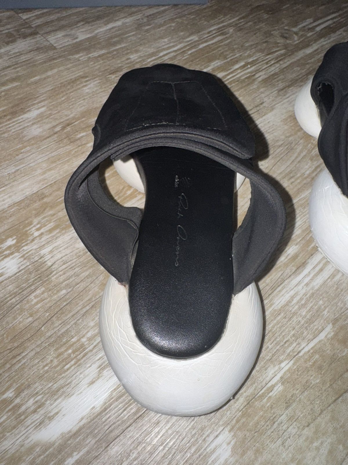 Rick Owens Rick Owen Slides 10 Black White Cargo Sandals Size US 10 / EU 43 - 8 Thumbnail