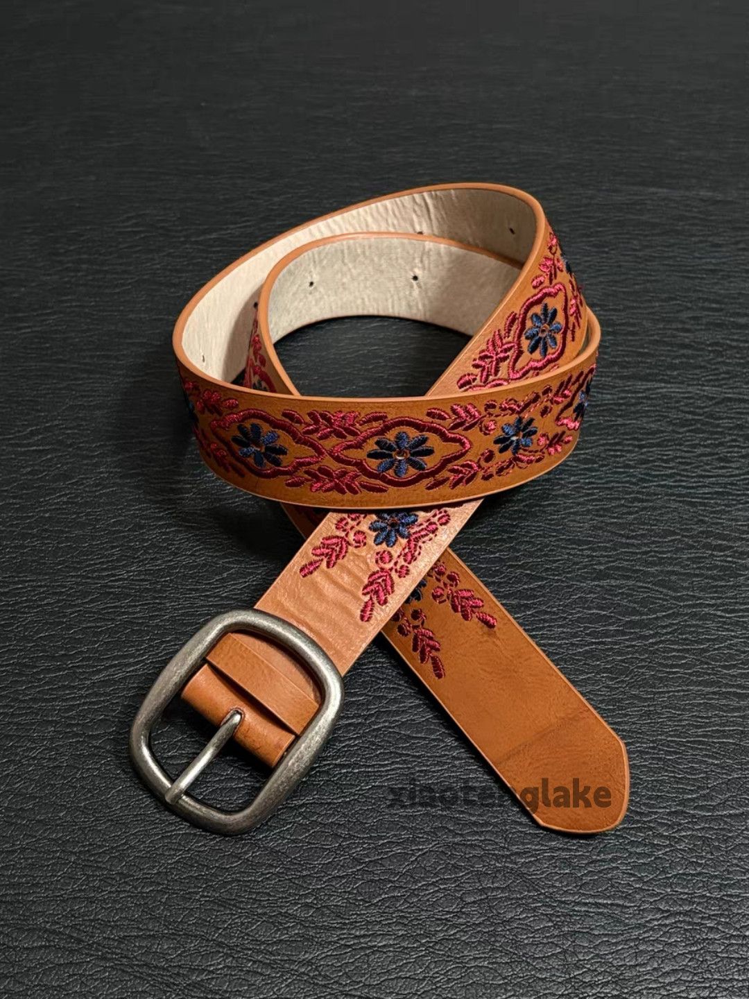 Japanese Brand Unisex outdoor utility pattern festival embroidery belt Size ONE SIZE - 6 Thumbnail