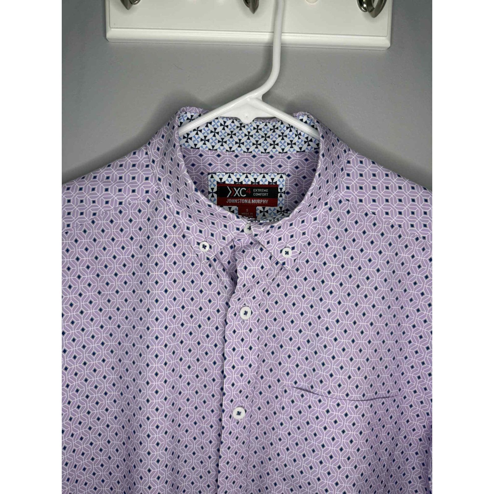 Johnston & Murphy Johnston & Murphy XC4 Extreme Comfort Button-Down Purple Size US S / EU 44-46 / 1 - 3 Thumbnail