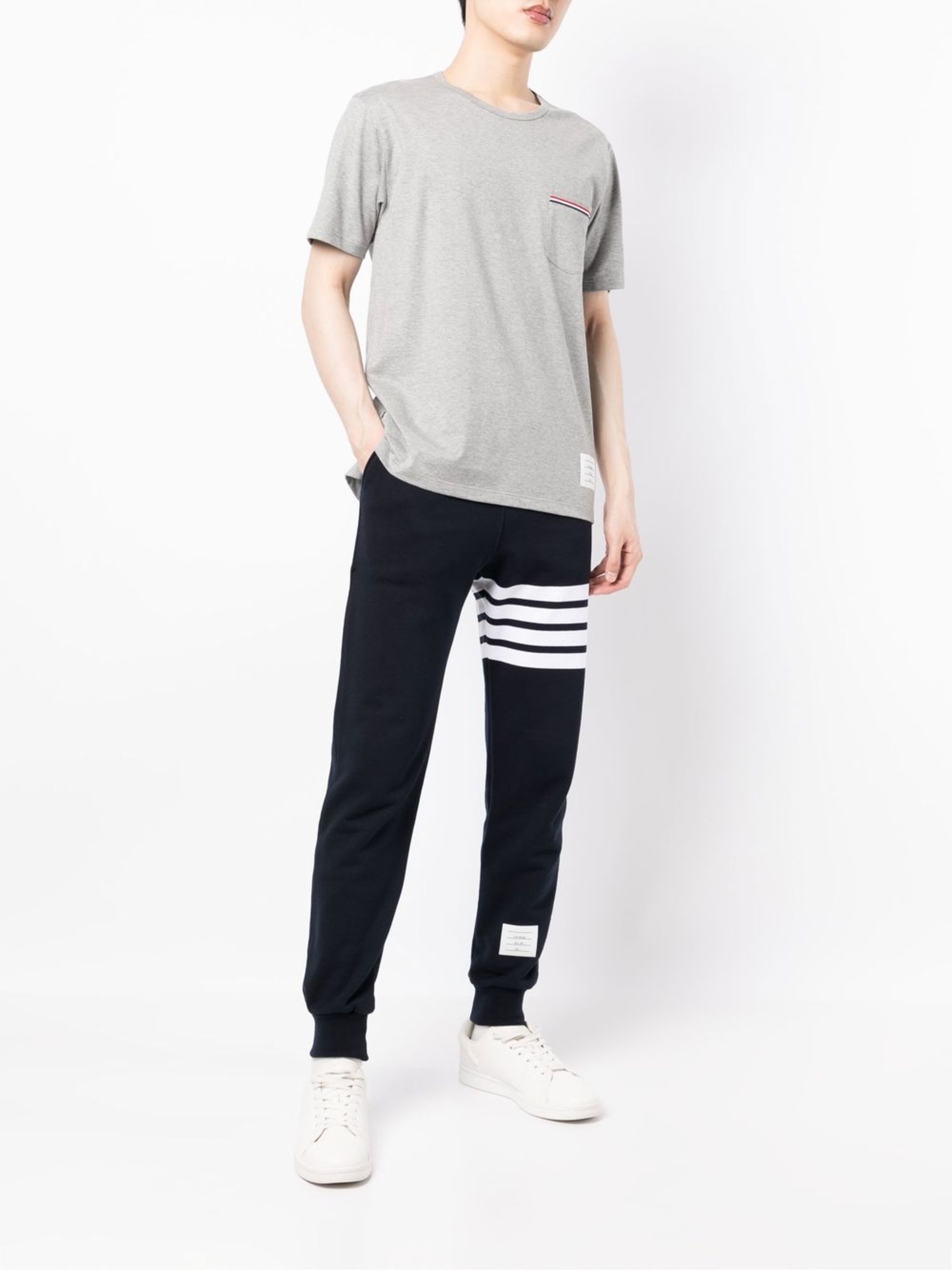 Thom Browne o1s22i1n1124 Crewneck T-Shirt in Grey Size US S / EU 44-46 / 1 - 2 Thumbnail