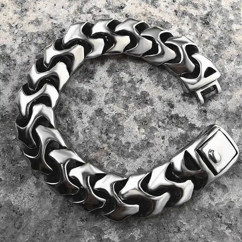 Vintage Dragon Shape Bracelet Silver Boho Punk Gothic Rock Size ONE SIZE - 2 Thumbnail