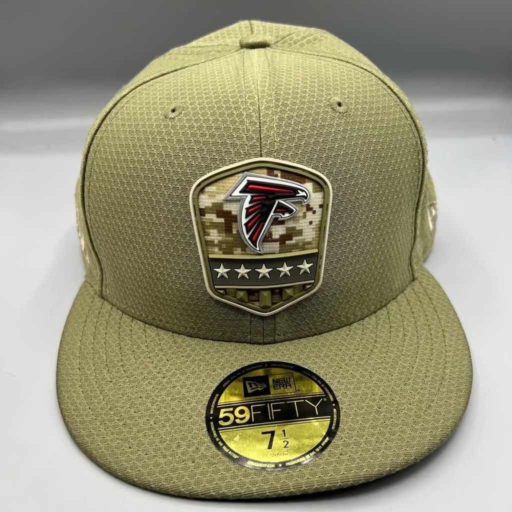 New Era Atlanta Falcons Hat Men 7 1/2 59Fifty New Era NFL Fitted Cap Size ONE SIZE - 2 Thumbnail