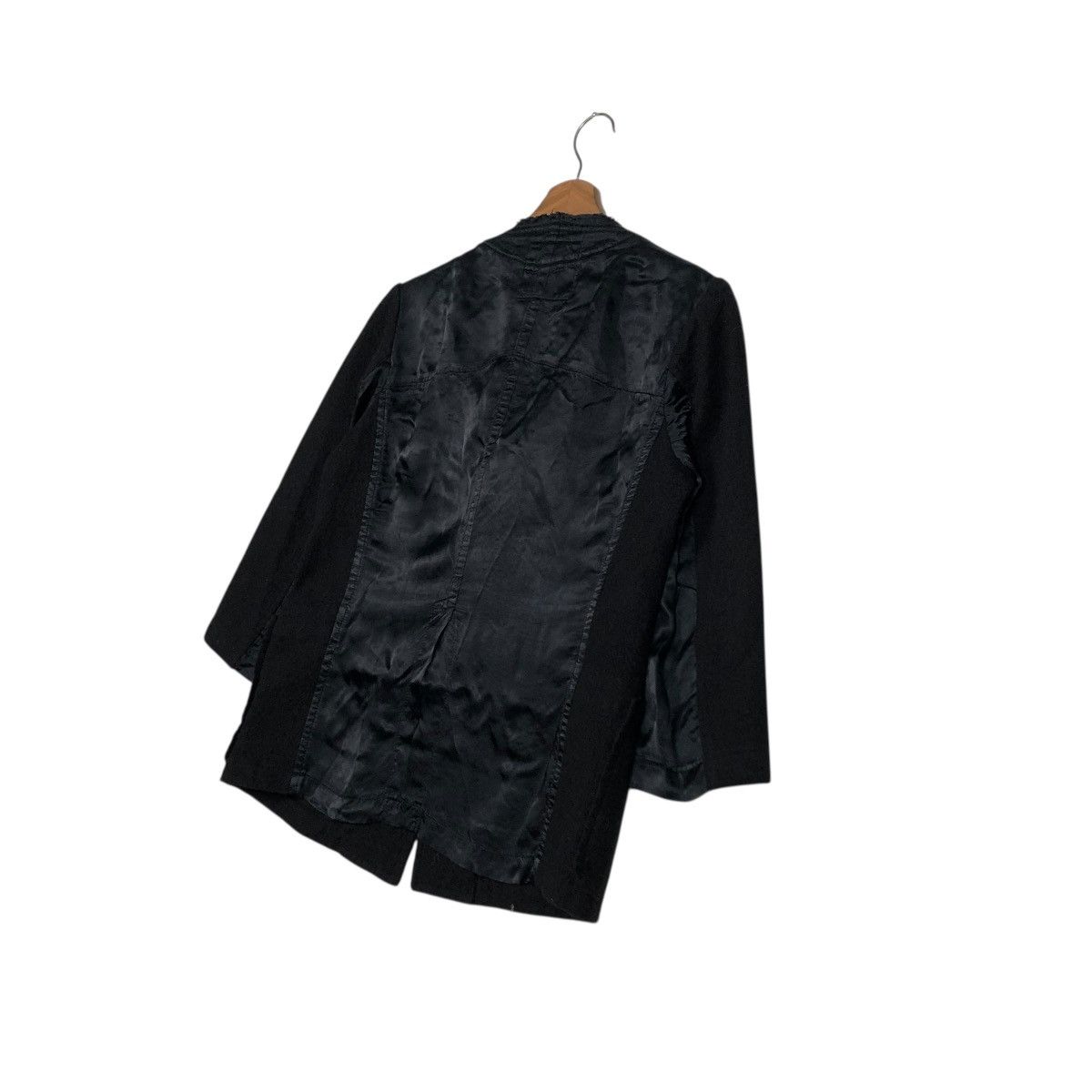 Yohji Yamamoto 🔥RICH BLACK CROPPED WOOL JACKET WORKER Y’S YOHJI YAMAMOTO Size M / US 6-8 / IT 42-44 - 10 Thumbnail