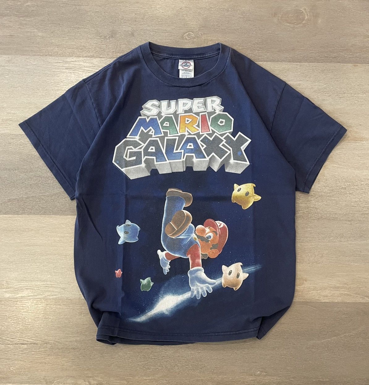 Nintendo × Vintage Vintage Super Mario Galaxy Mario Big Print Graphic Tee Size US M / EU 48-50 / 2 - 1 Thumbnail
