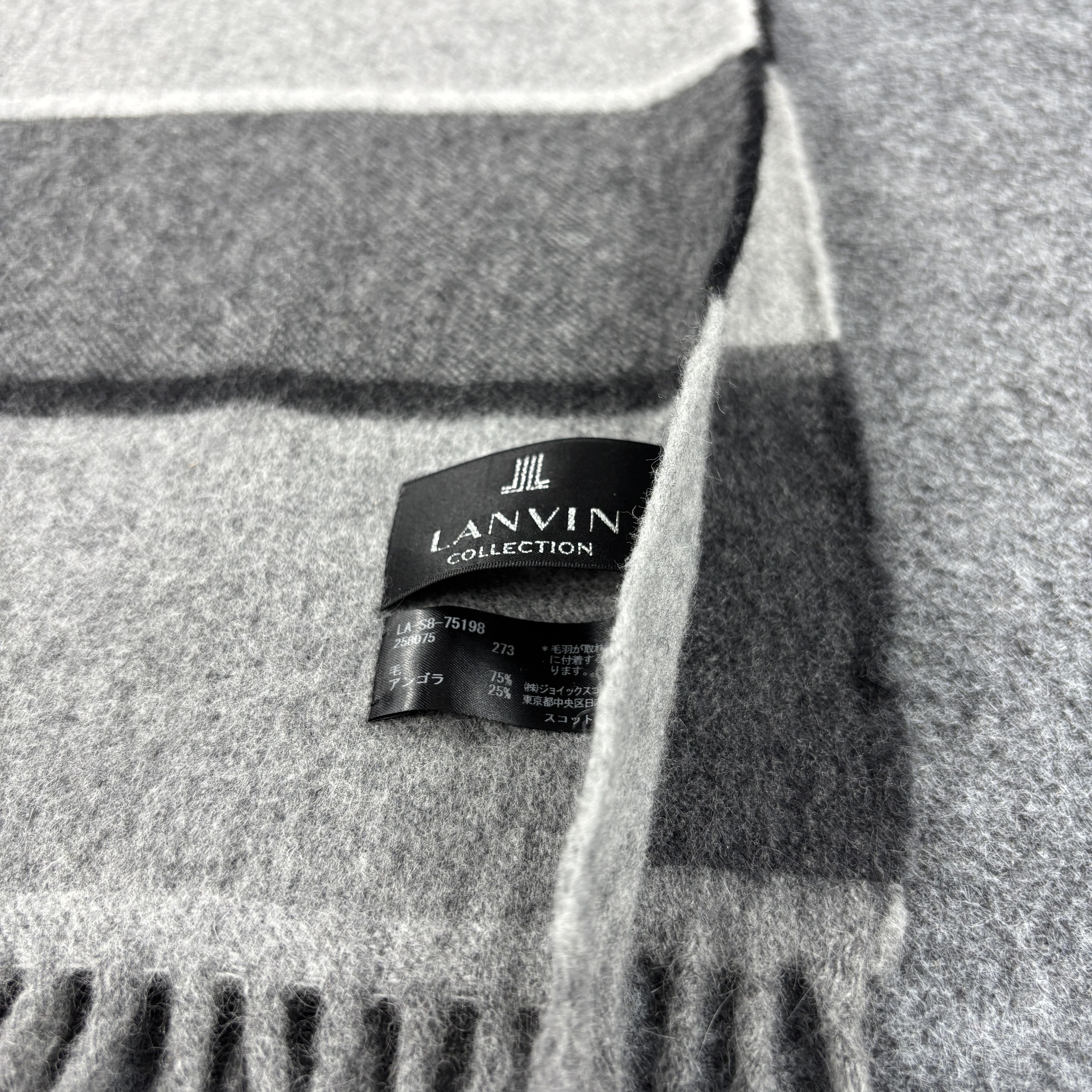 Lanvin × Vintage GF10722 Lanvin Scarf Neck Wear Muffler Nova Check Size ONE SIZE - 5 Thumbnail