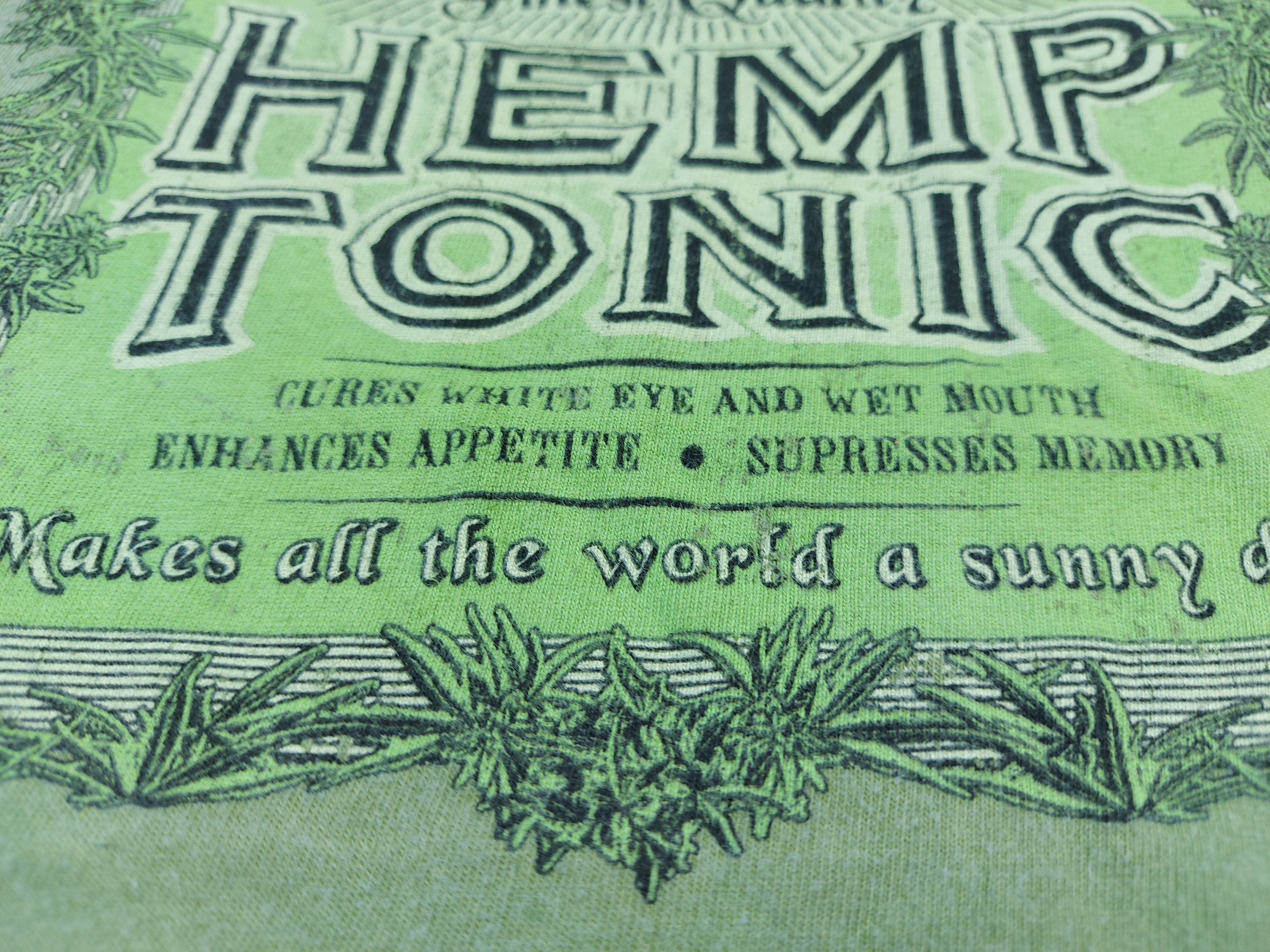 Vintage Vintage Crazy Shirts Dr. Smiley’s Hemp Tonic TEE Size US L / EU 52-54 / 3 - 7 Thumbnail