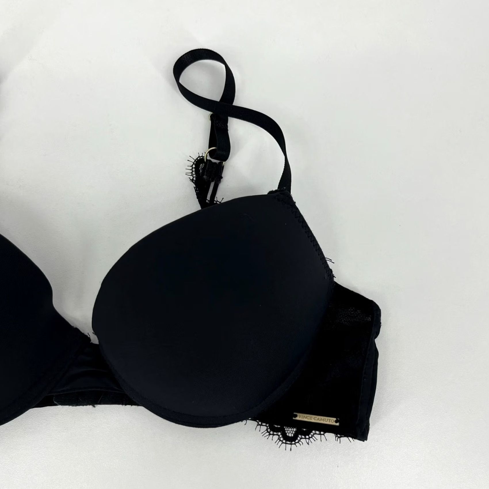 Vince Camuto Vince Camuto Bra Women's Size 34B Black Lace Underwired Strap Size ONE SIZE - 3 Thumbnail