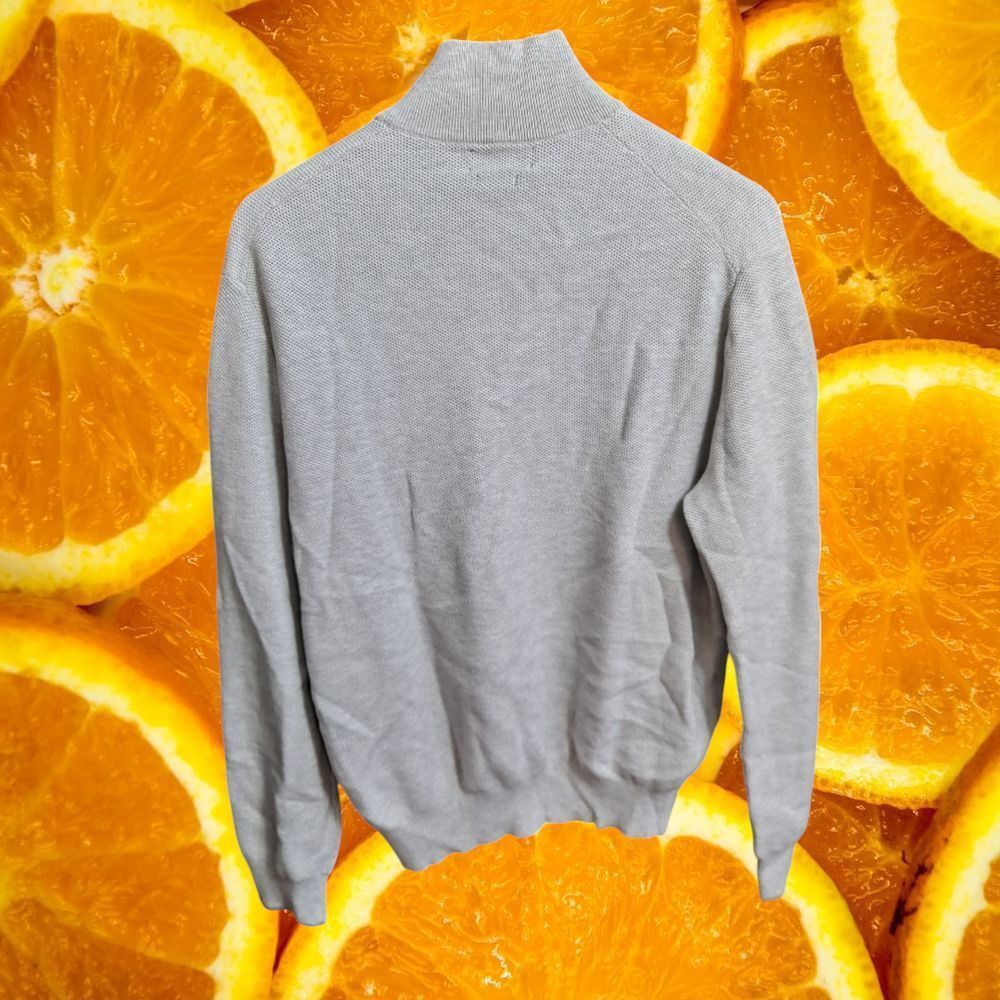 Polo Ralph Lauren Polo Ralph Lauren Pima Cotton 1/4 Zip Pullover Sweater Gray Size US L / EU 52-54 / 3 - 8 Thumbnail