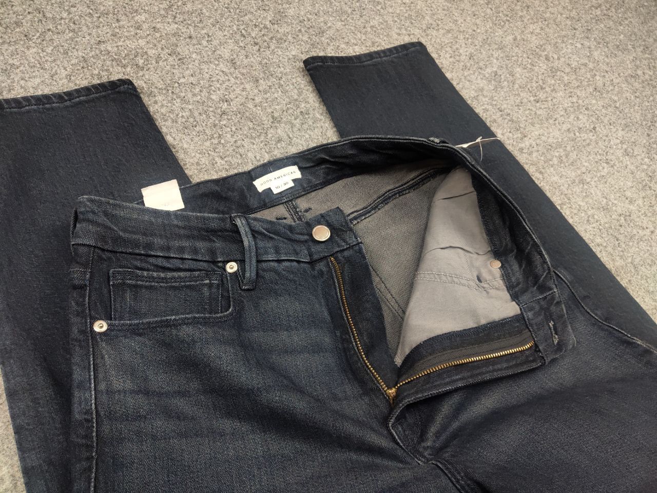 Good American Good American classic Design Ankle Dark Blue Denim Jeans Size 30" / US 8 / IT 44 - 10 Thumbnail