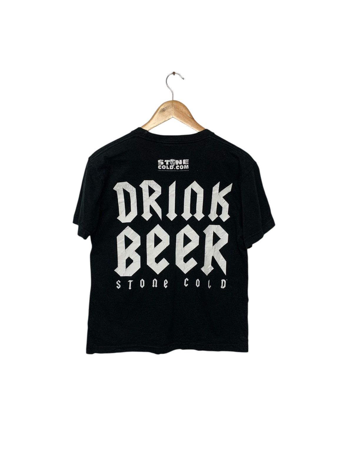 WWF Vintage Y2K Stone Cold.Com "Fuck Fear Drink Beer" T Shirt Size US S / EU 44-46 / 1 - 3 Thumbnail
