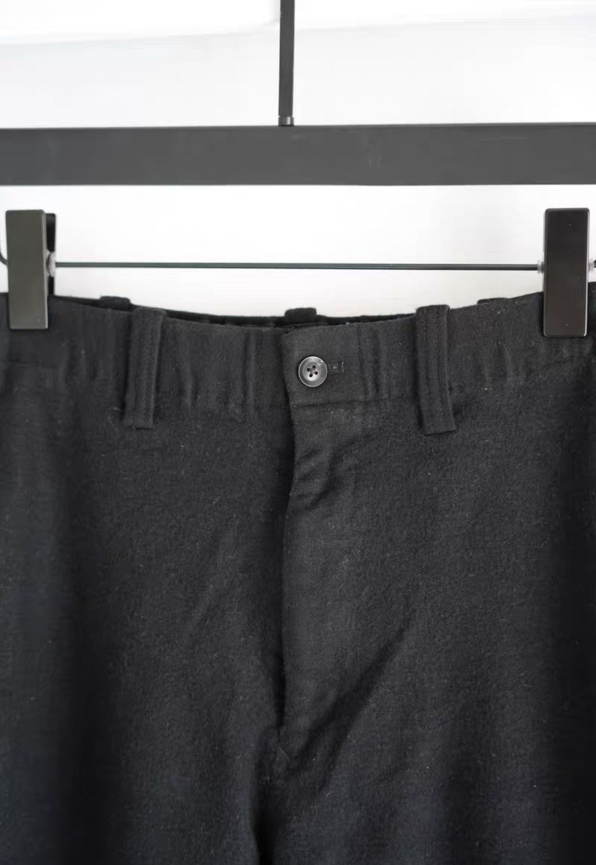 Yohji Yamamoto Yohji Yamamoto 13AW Boiled Wool Tie-Waist Trousers K4 Size US 32 / EU 48 - 3 Thumbnail