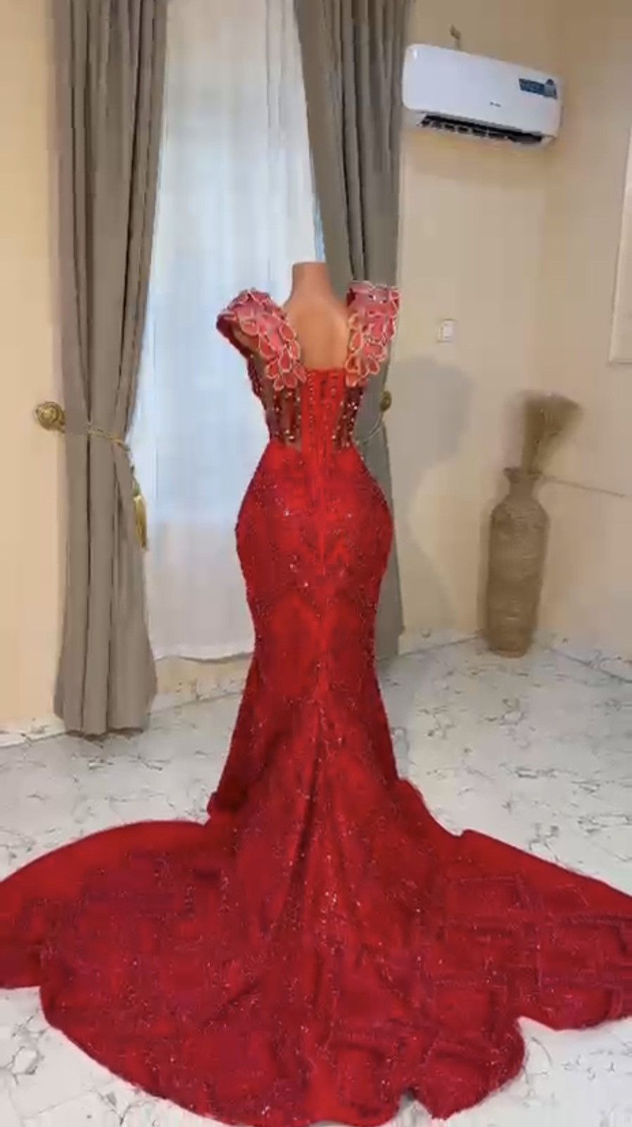 Other Red Evening Gown Size L / US 10 / IT 46 - 10 Thumbnail