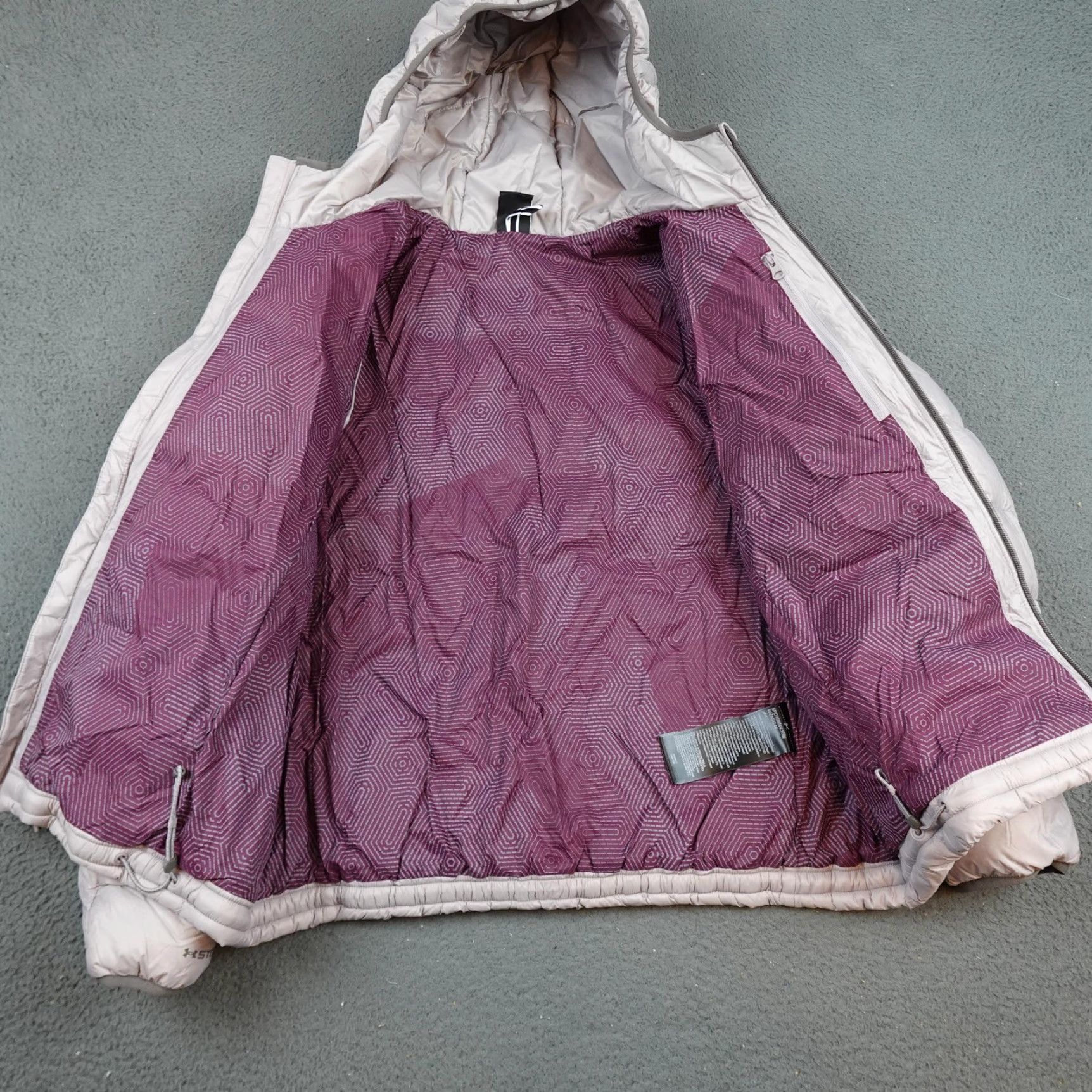 Under Armour Under Armour Jacket Womens Small Pink Legend Down Hooded Puffer 600 FP Size S / US 4 / IT 40 - 6 Thumbnail