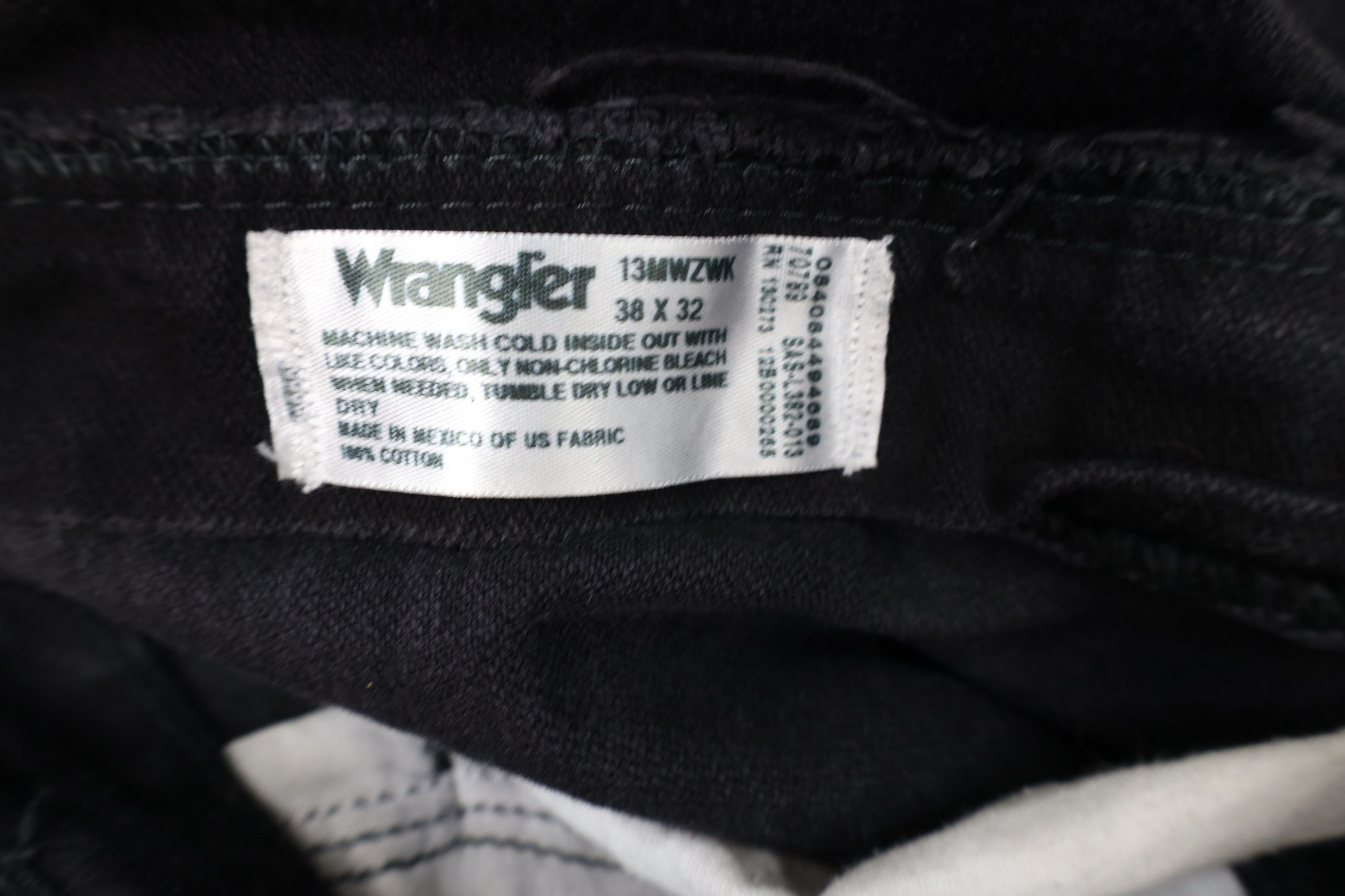 Wrangler Vintage Y2K Wrangler Wide Leg Western Denim Jeans Black Size US 38 / EU 54 - 8 Thumbnail