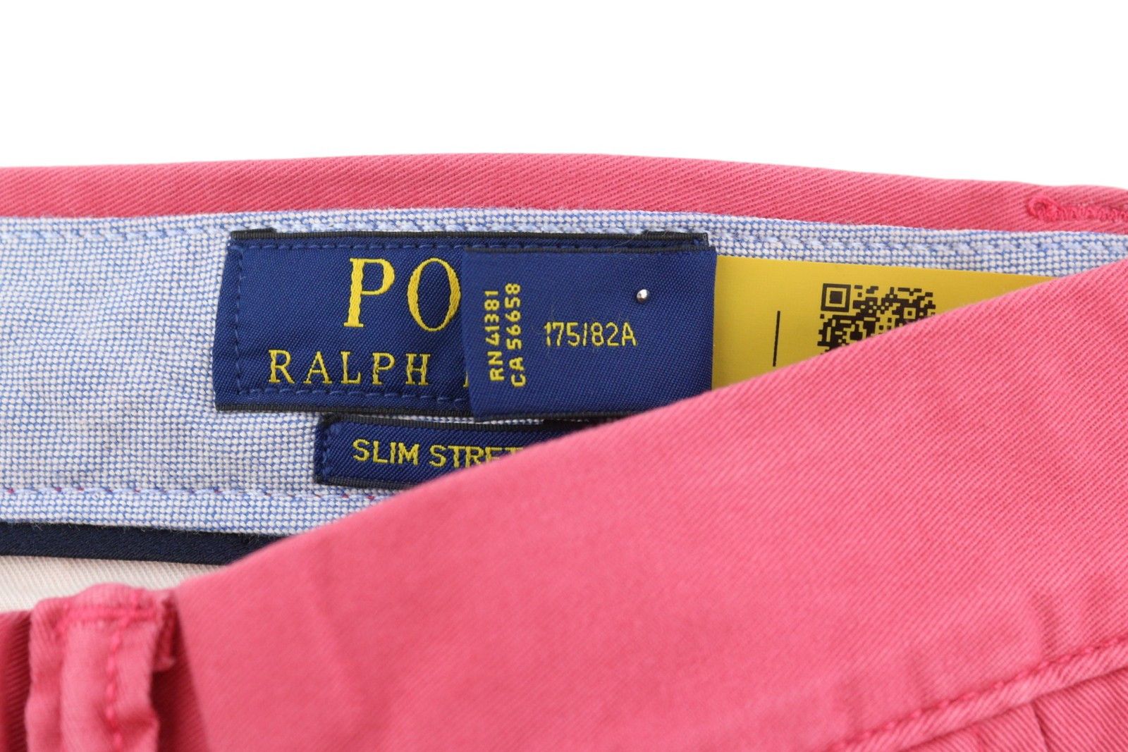 Ralph Lauren W32/L32 Pink Slim Stretch Chino Trousers 87043 Size US 32 / EU 48 - 12 Thumbnail
