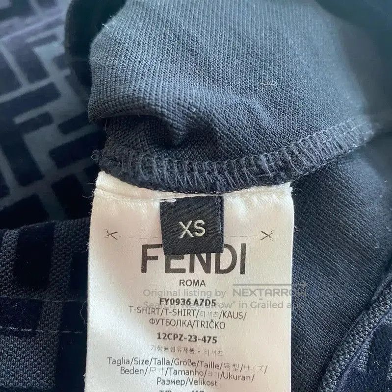 Fendi Fendi Black Cotton Short Sleeve T-Shirt . Size US XS / EU 42 / 0 - 4 Thumbnail