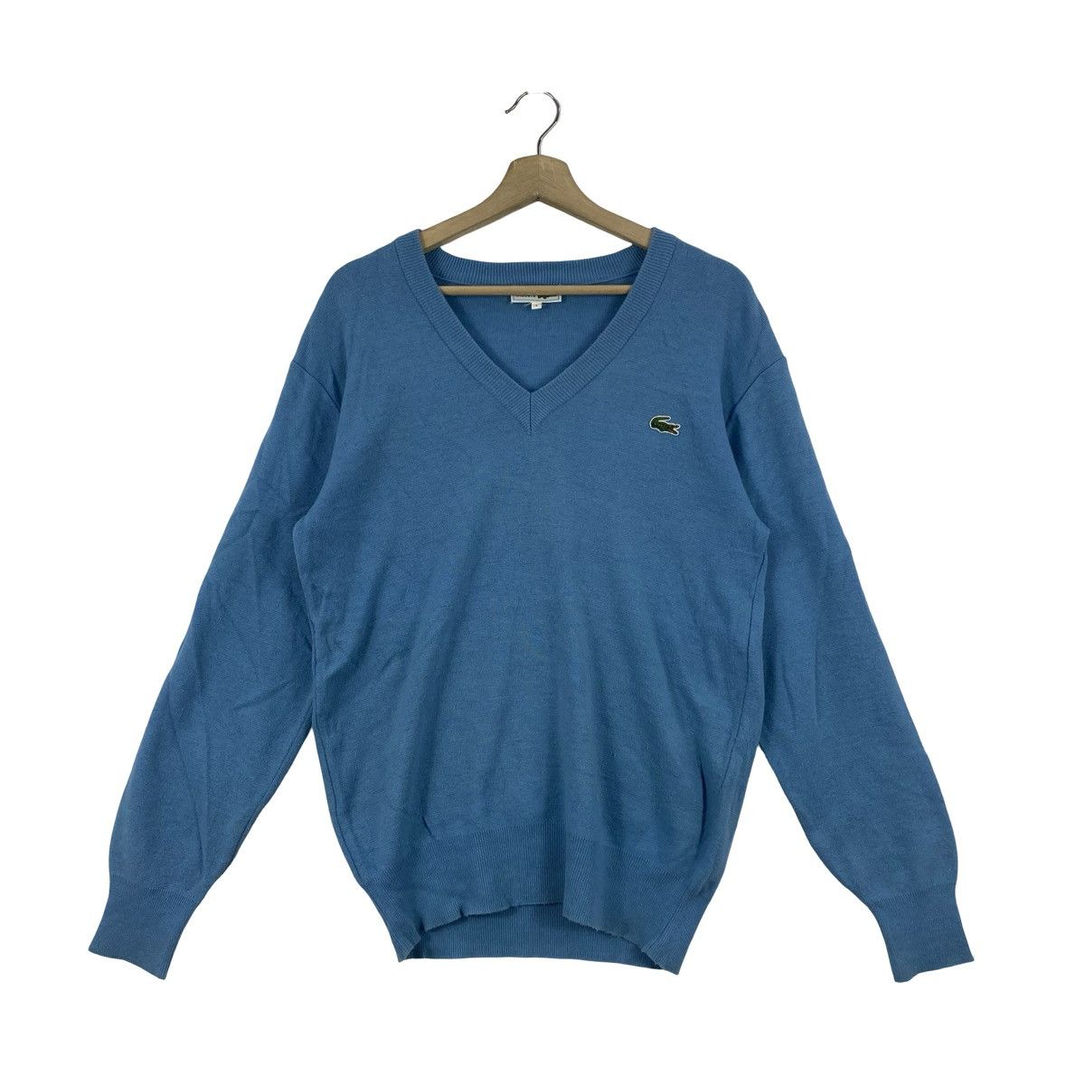 Lacoste Vintage CHEMISE LACOSTE V-Neck Knit Sweater Pullover Jumper Size US M / EU 48-50 / 2 - 4 Thumbnail
