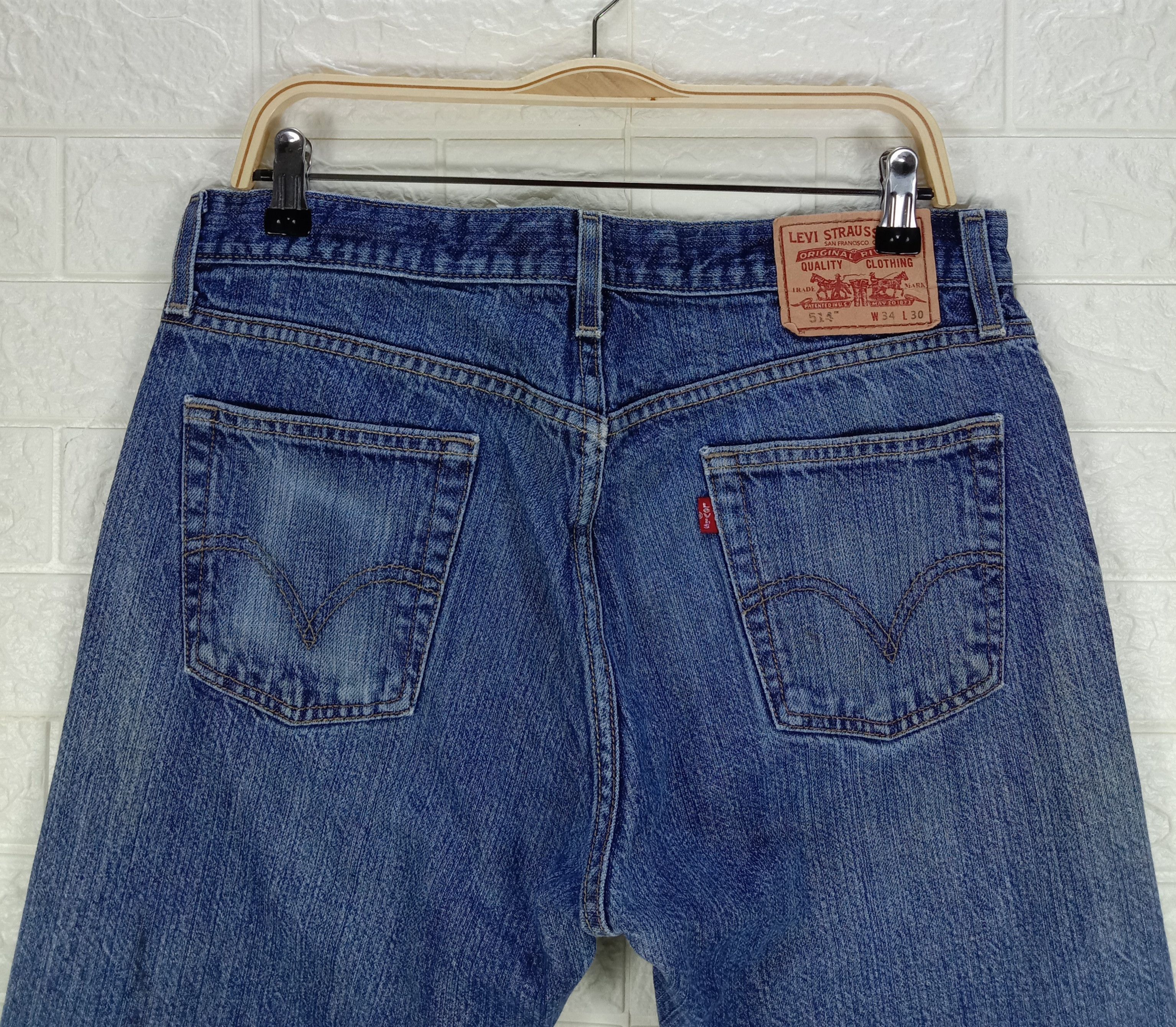 Levi's Vintage Levi's 514 Jeans Blue Wash Slim Straight Denim Size US 34 / EU 50 - 6 Thumbnail