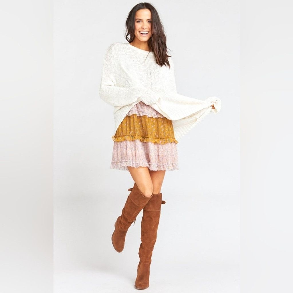 Show Me Your MuMu Show Me Your Mumu Anya Sweater ~ Off White Knit Size XS / US 0-2 / IT 36-38 - 7 Thumbnail