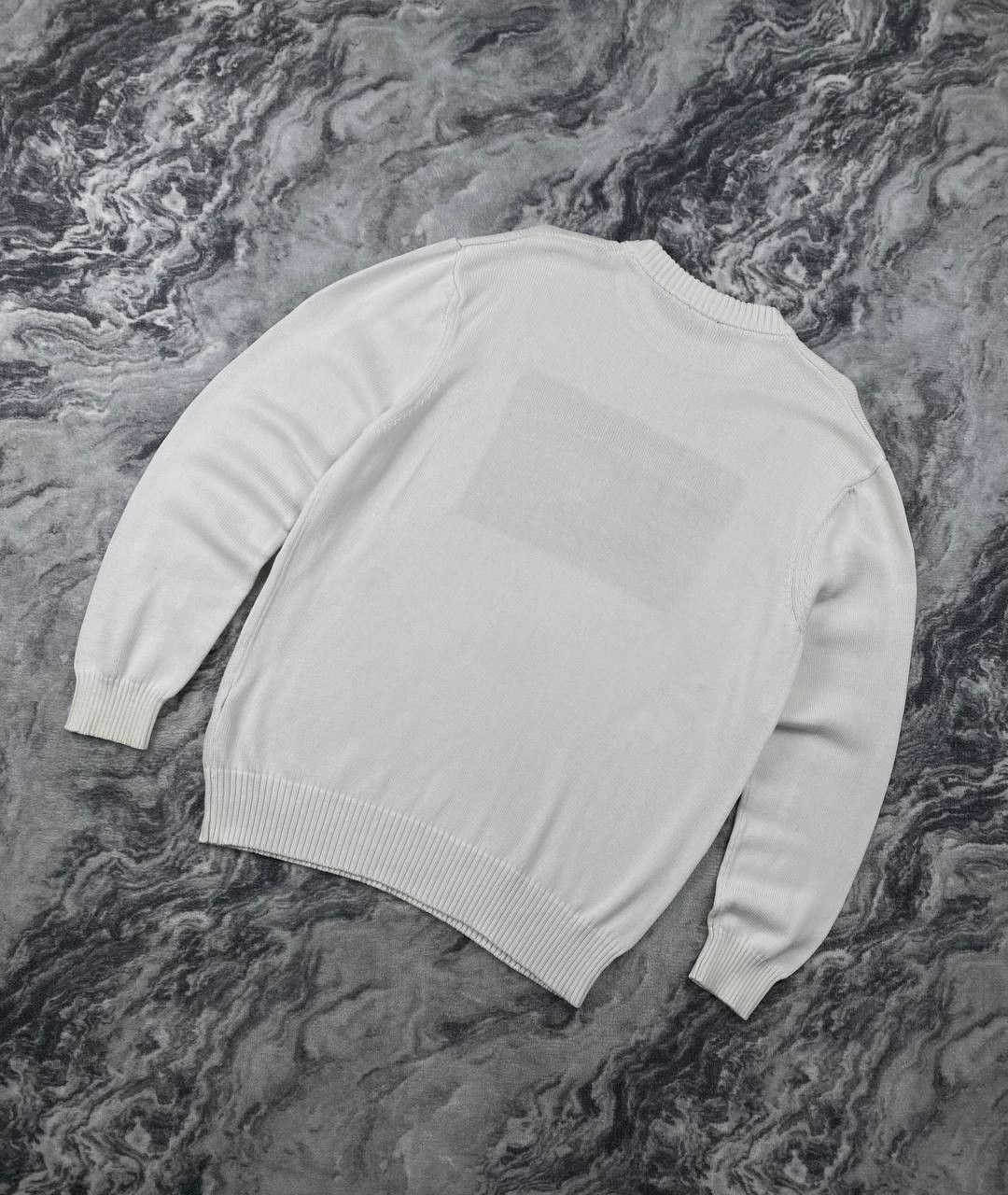 Diesel Diesel Knit Sweater Big Logo Men Size L White Size US L / EU 52-54 / 3 - 11 Thumbnail