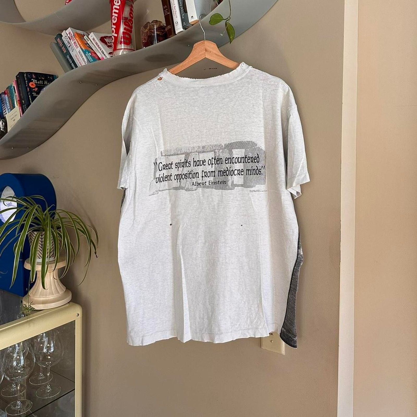 Vintage Vintage Albert Einstein AOP Shirt Size US L / EU 52-54 / 3 - 5 Thumbnail
