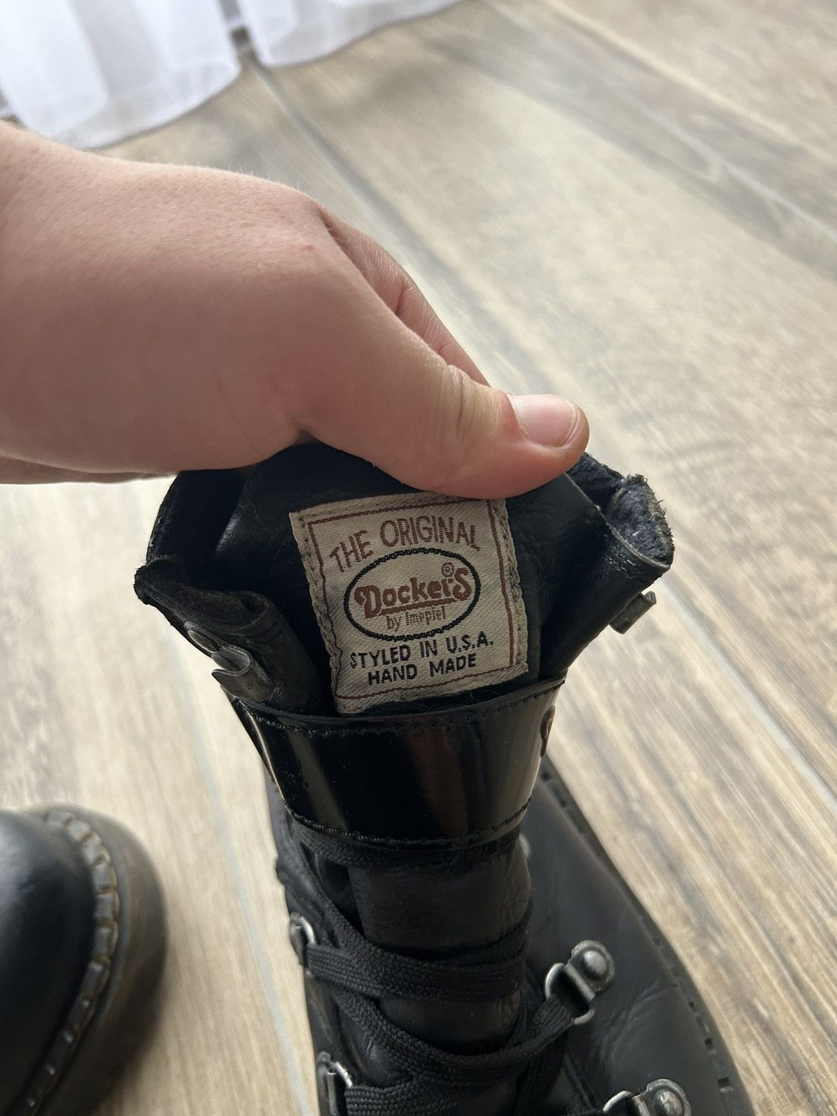 Dockers × Handmade Vintage Dockers Leather Boots Hand made Usa new rock style Size US 10 / EU 43 - 5 Thumbnail