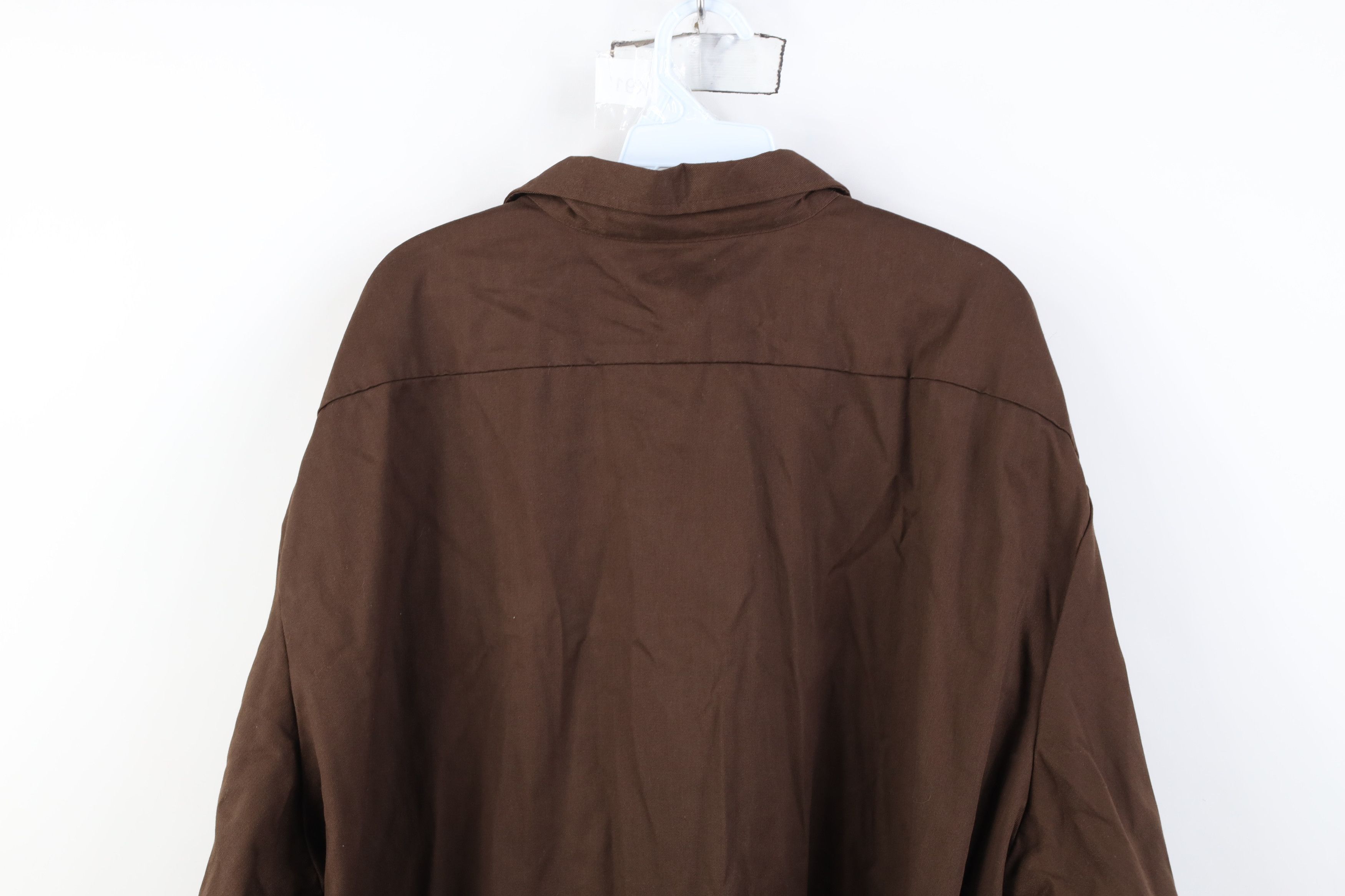 Dickies Vintage Dickies Spell Collared Button Shirt Brown Workwear Size US XXL / EU 58 / 5 - 13 Thumbnail
