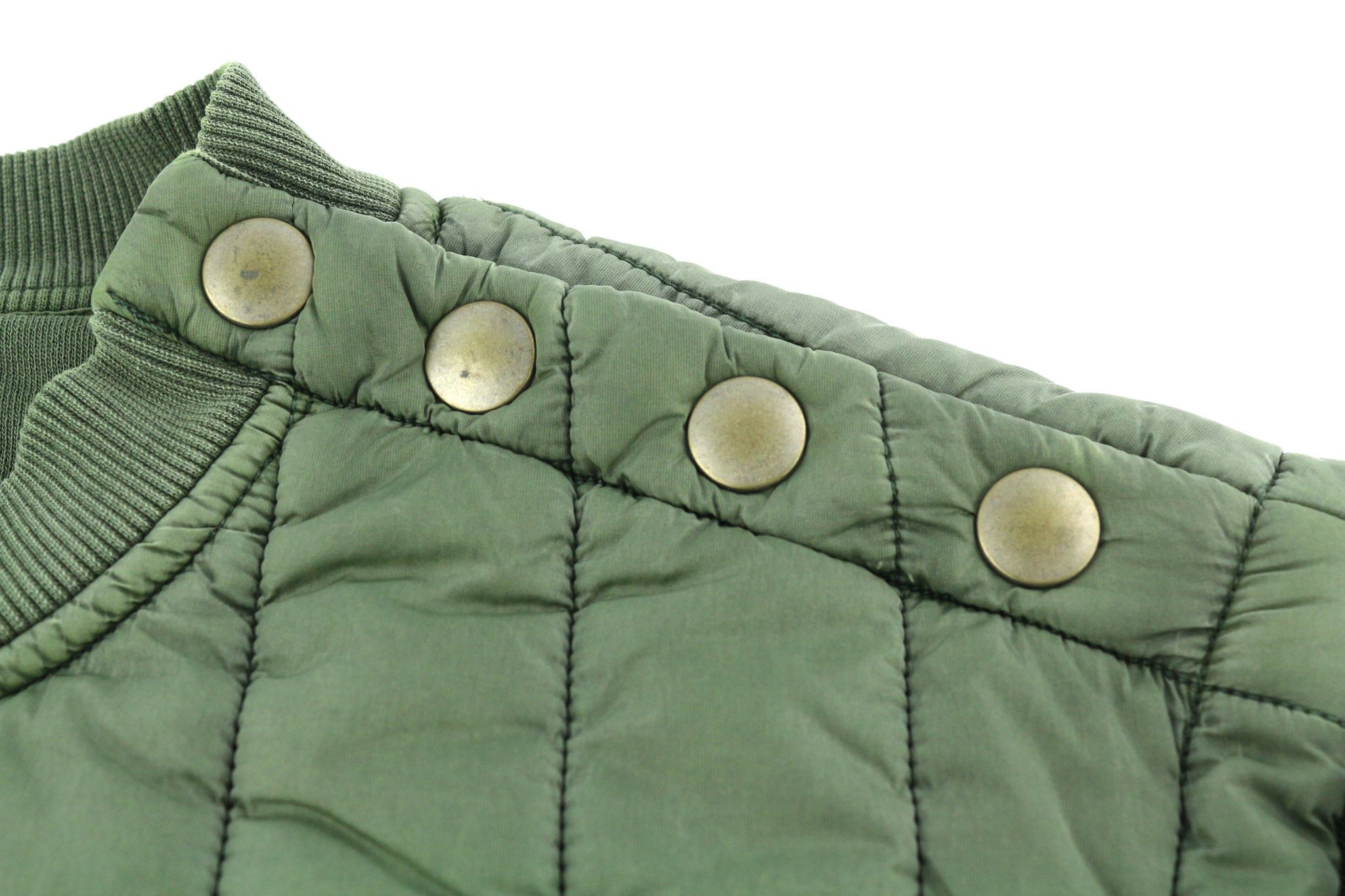 Diesel S-HOLTY L Green Quilted Crew Logo Sweatshirt 40120 Size US L / EU 52-54 / 3 - 14 Thumbnail