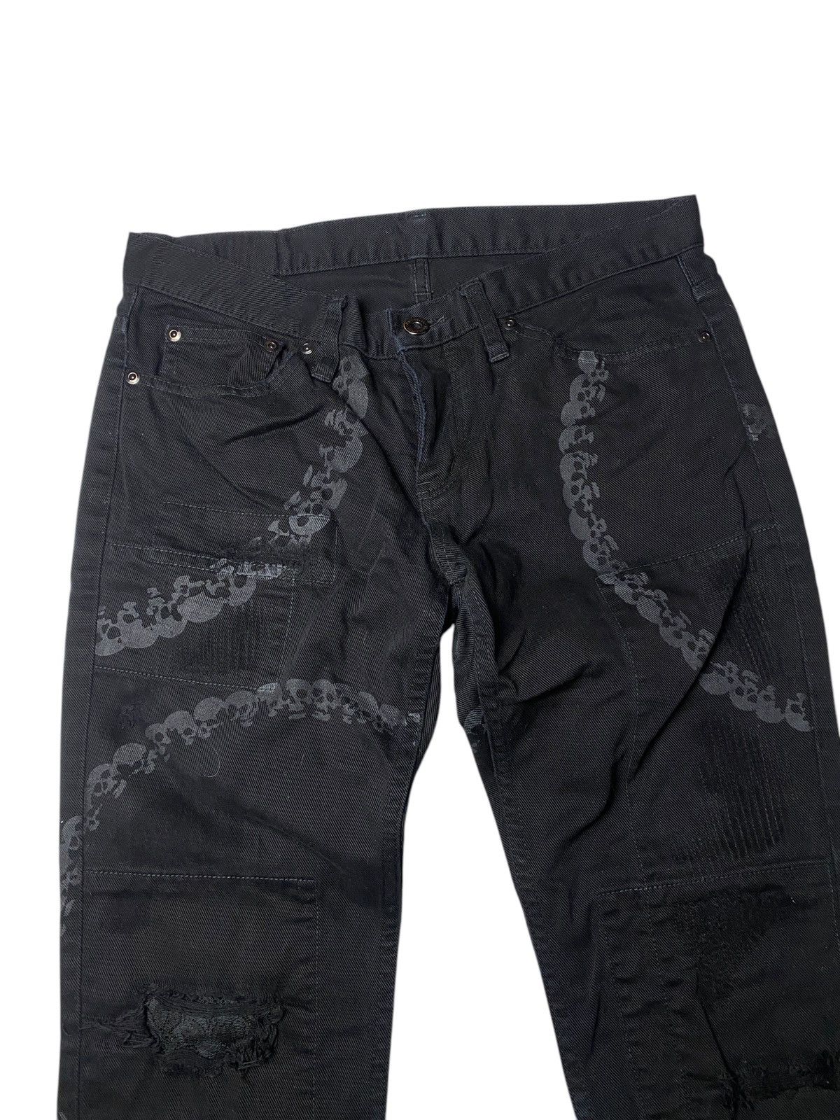 Hysteric Glamour 1990's Hysteric Glamour Skull Ring Archive Denim Size US 28 / EU 44 - 3 Thumbnail