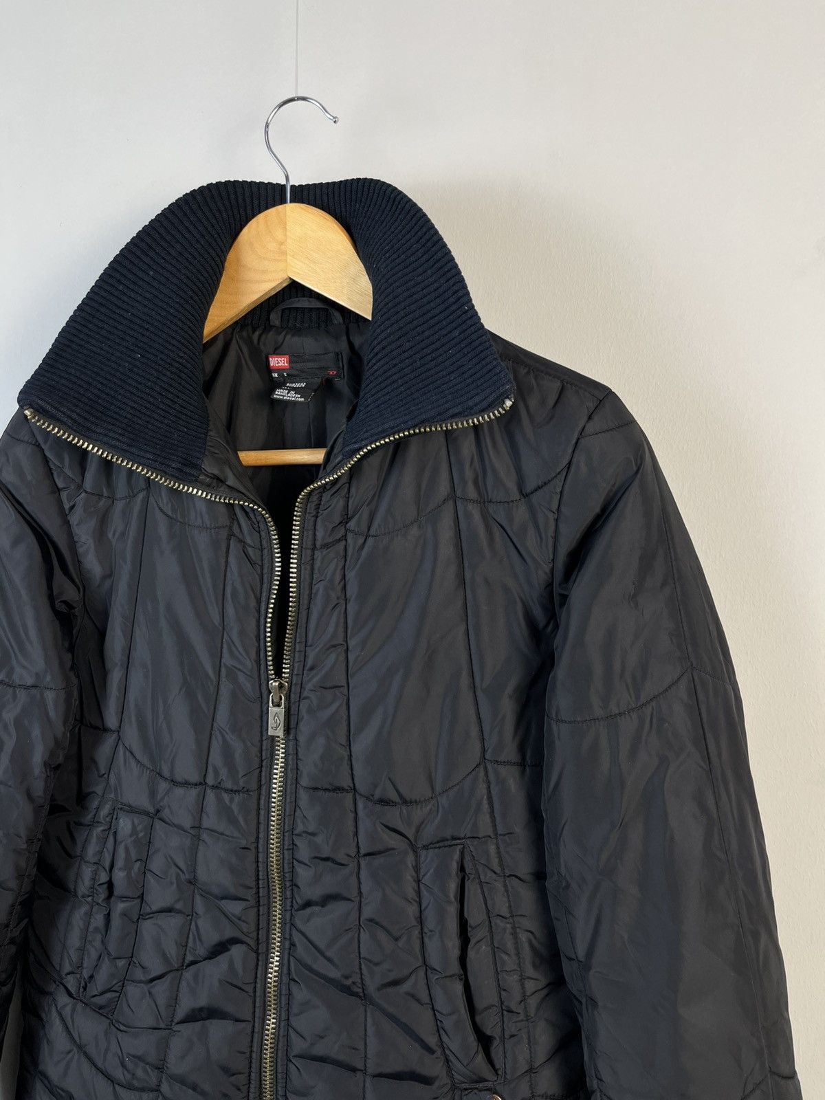 Diesel × Vintage Diesel Vintage Y2K Nylon Full Zip Jacket Size S / US 4 / IT 40 - 3 Thumbnail